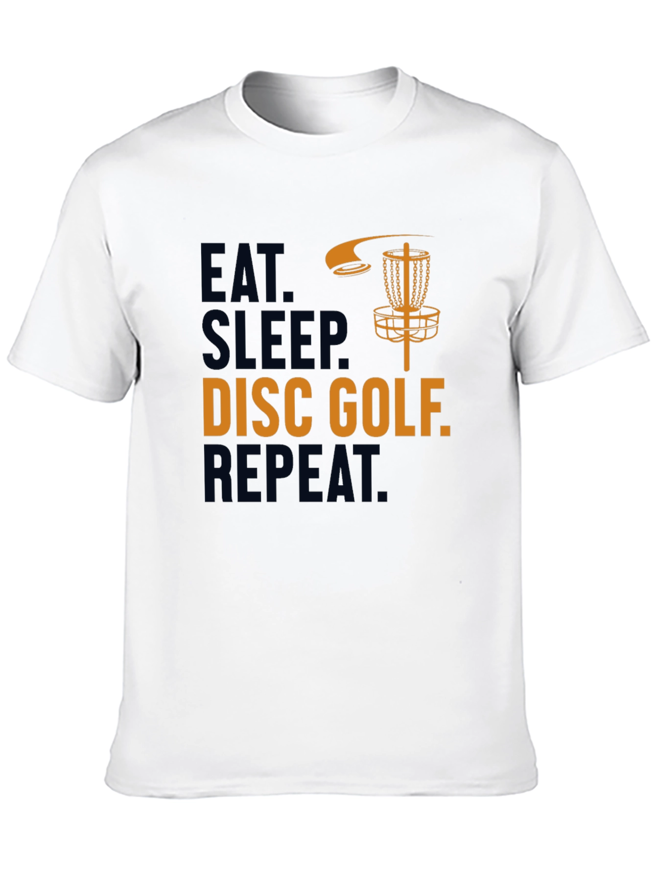Eat Sleep Disc Golf Repeat Graphic Tee