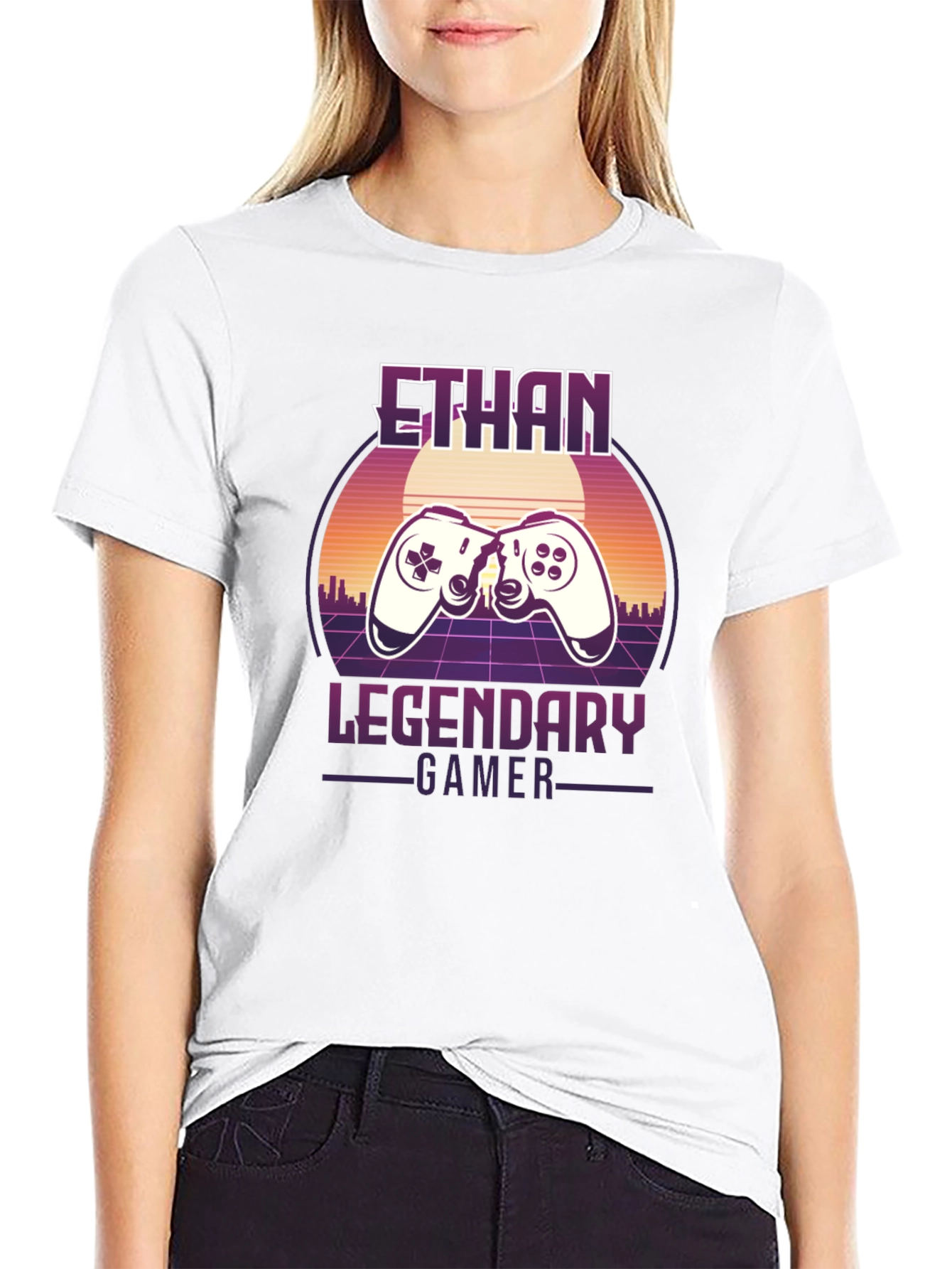 Ethan Legendary Gamer T-Shirt Retro Style