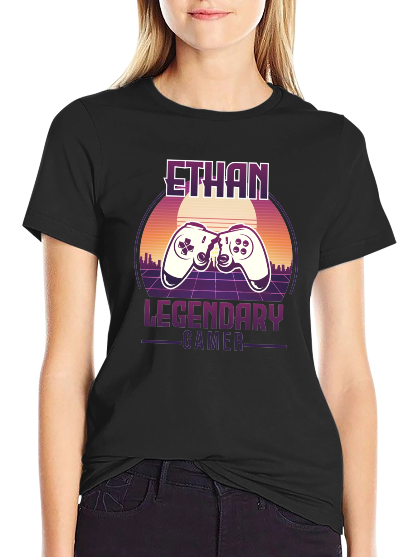 Ethan Legendary Gamer T-Shirt Retro Style