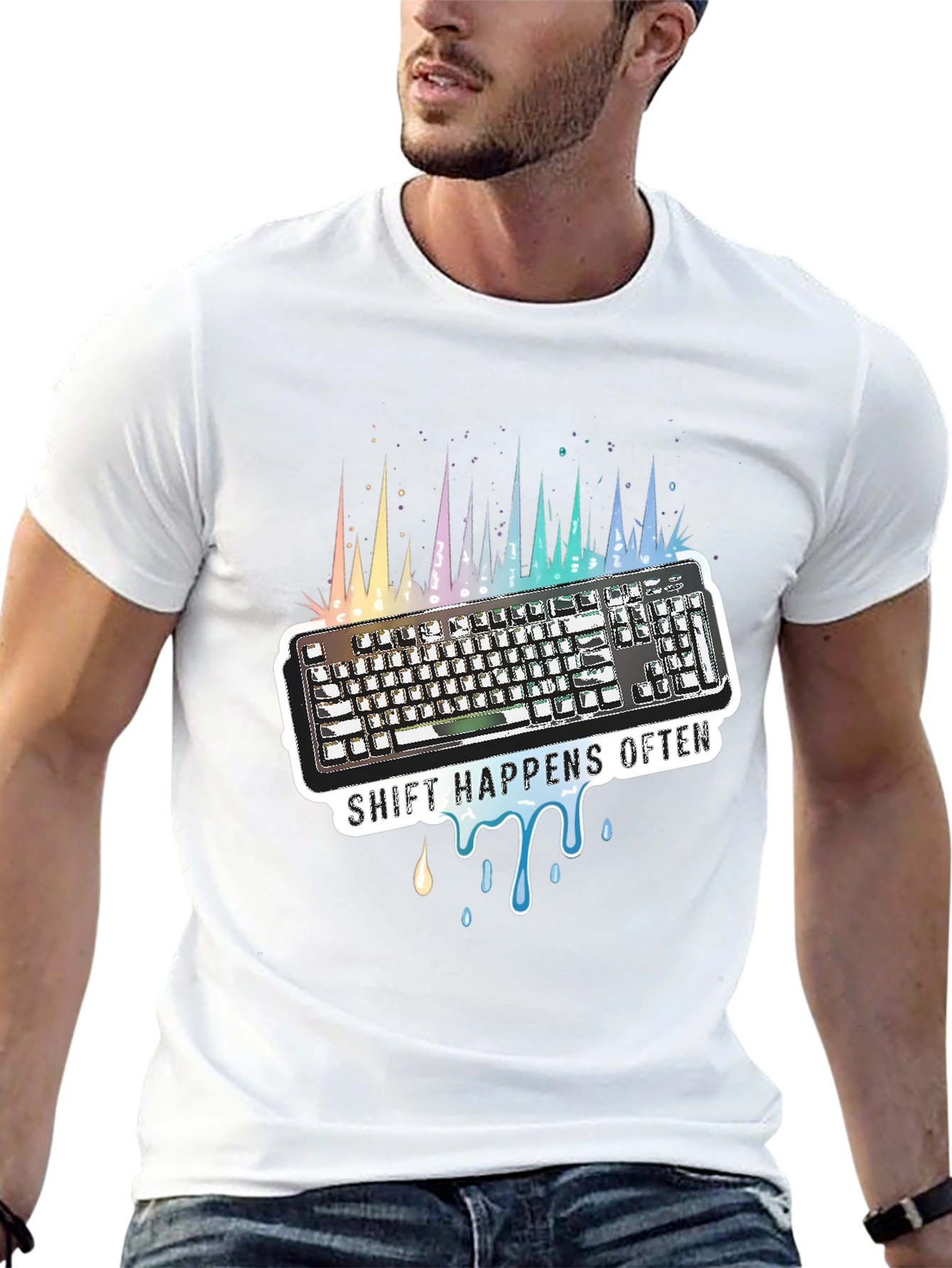 Shift Happens Often Keyboard T-Shirt