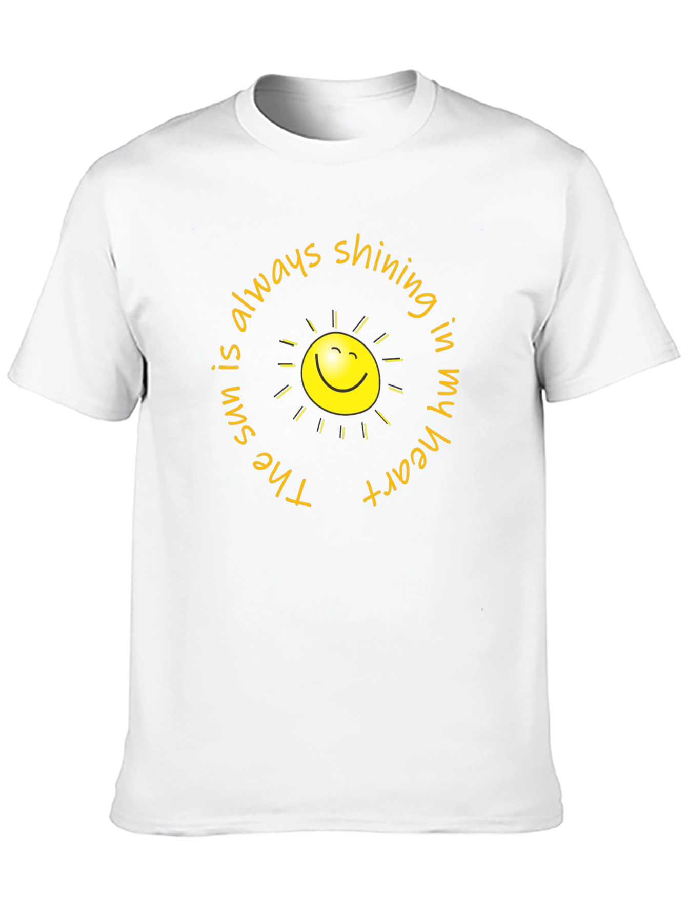 Sunshine Heart Graphic T-Shirt - Black