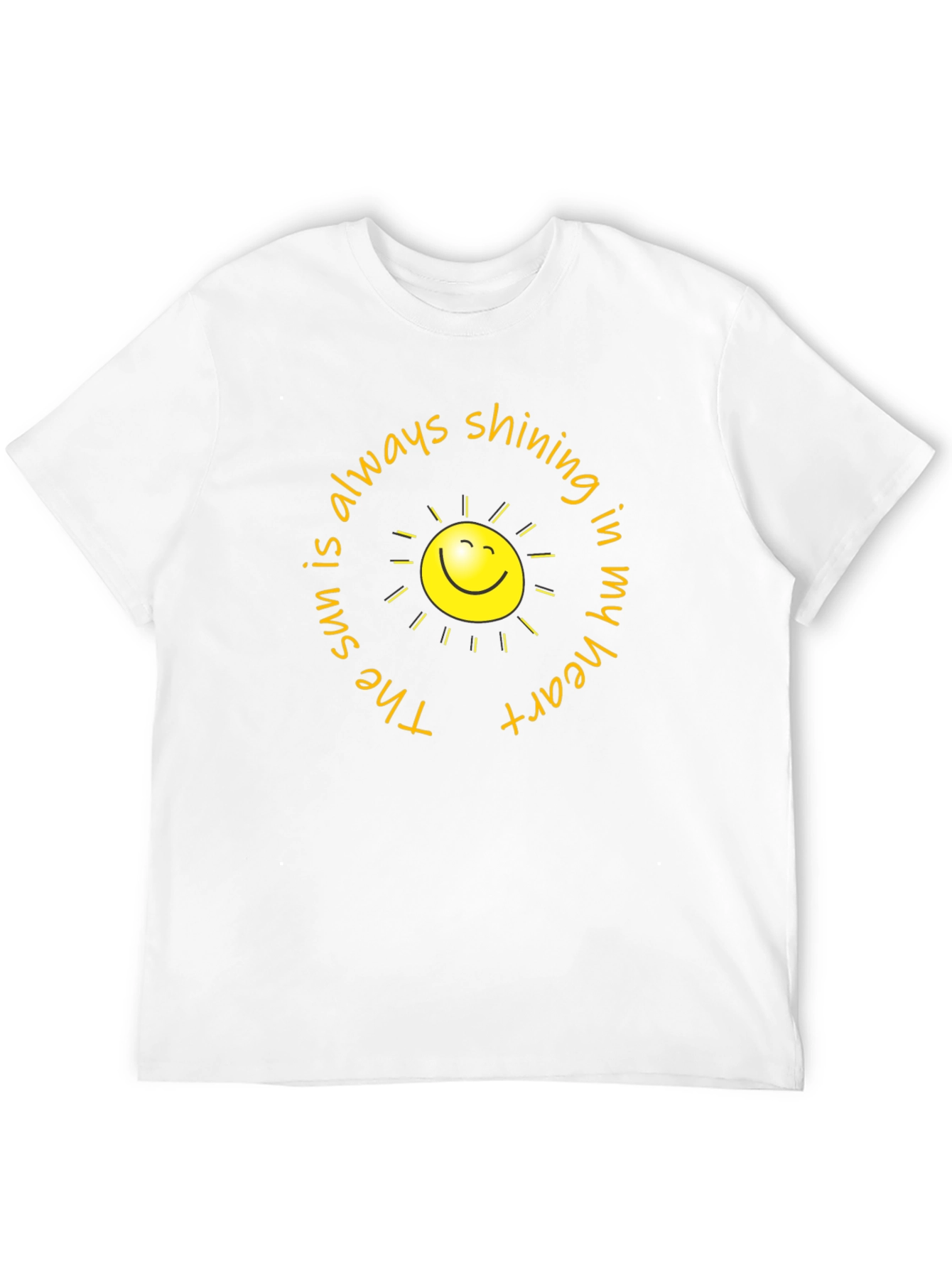 Sunshine Heart Graphic T-Shirt - Black