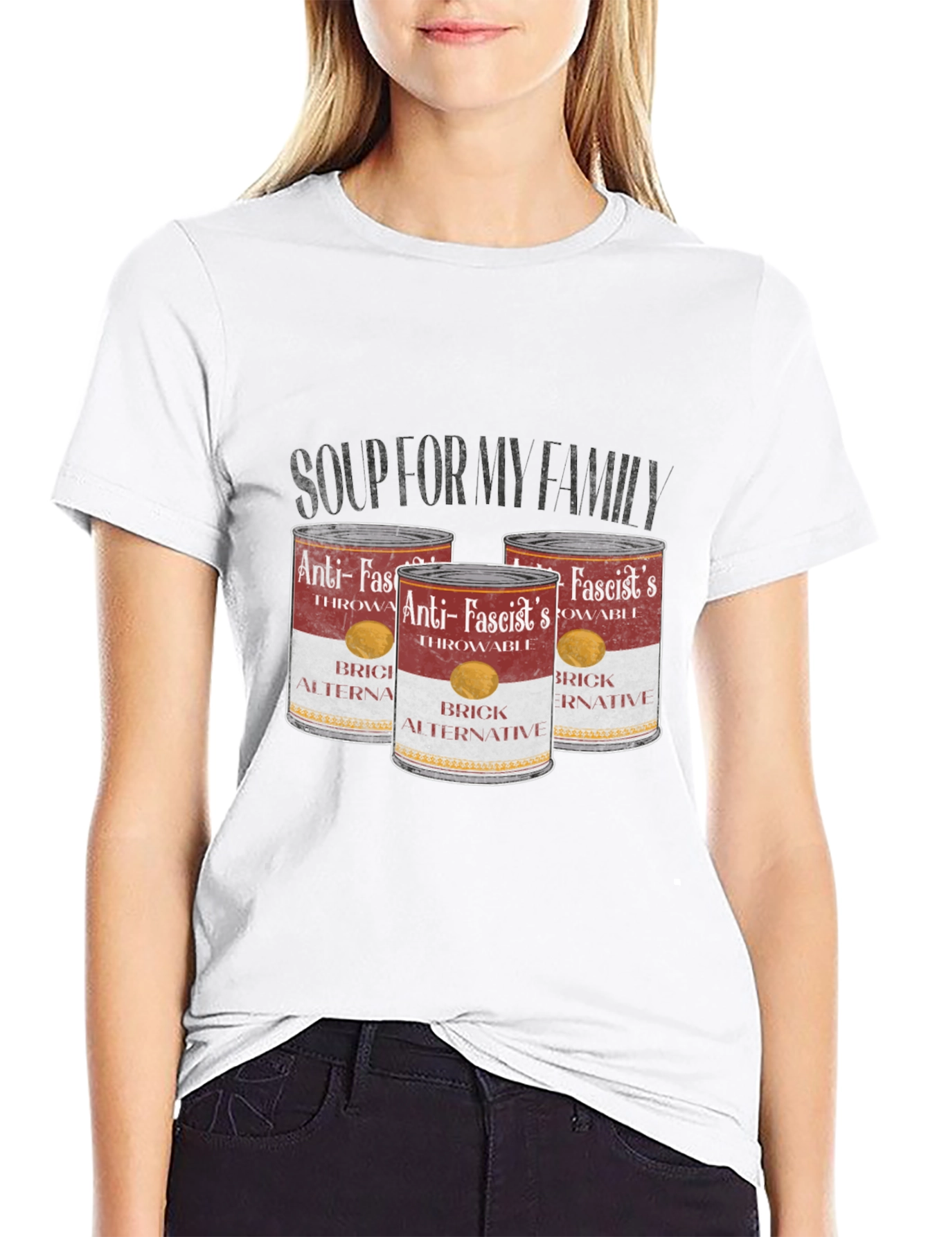 Anti-Fascist Throwable Brick Alternative T-Shirt
