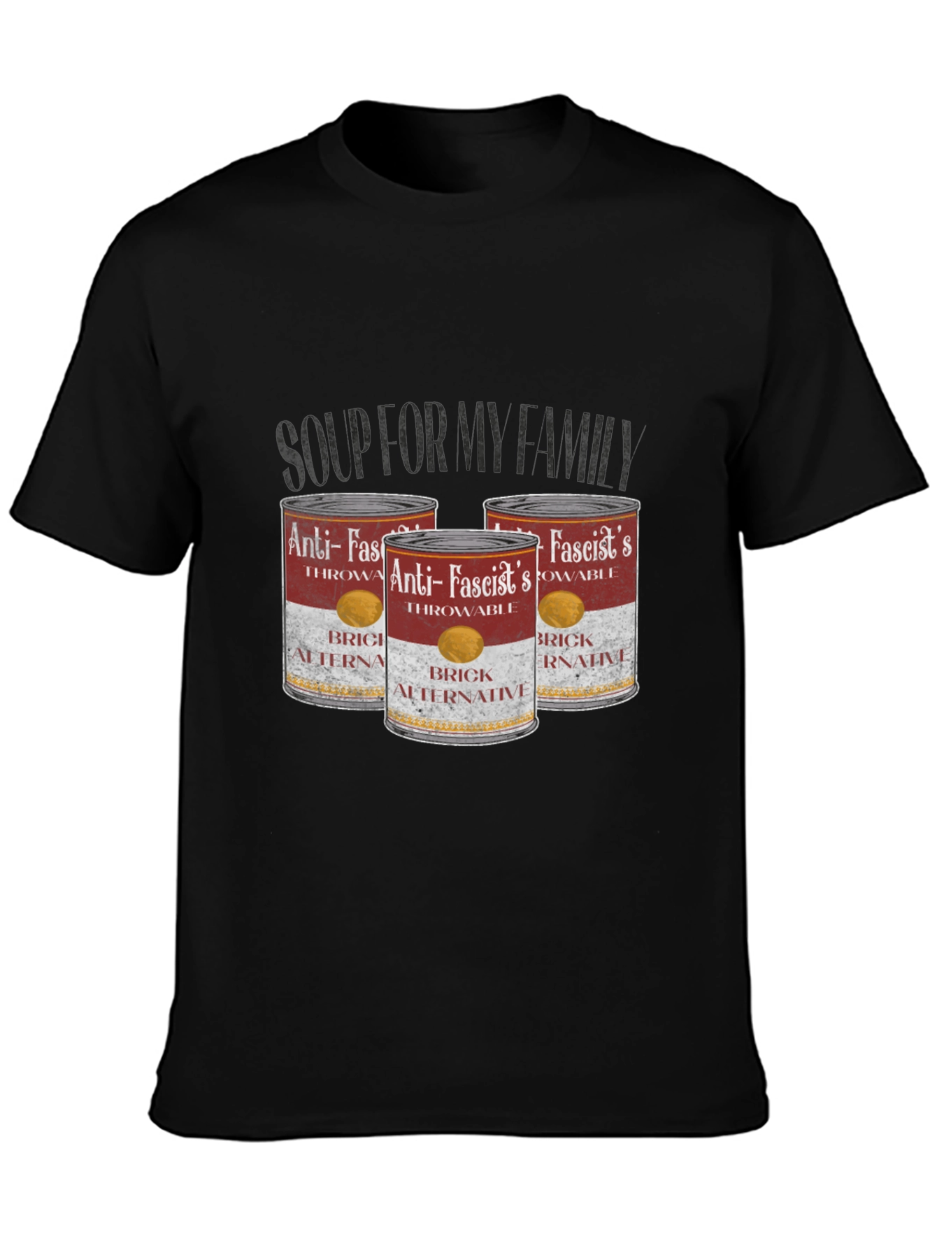 Anti-Fascist Throwable Brick Alternative T-Shirt