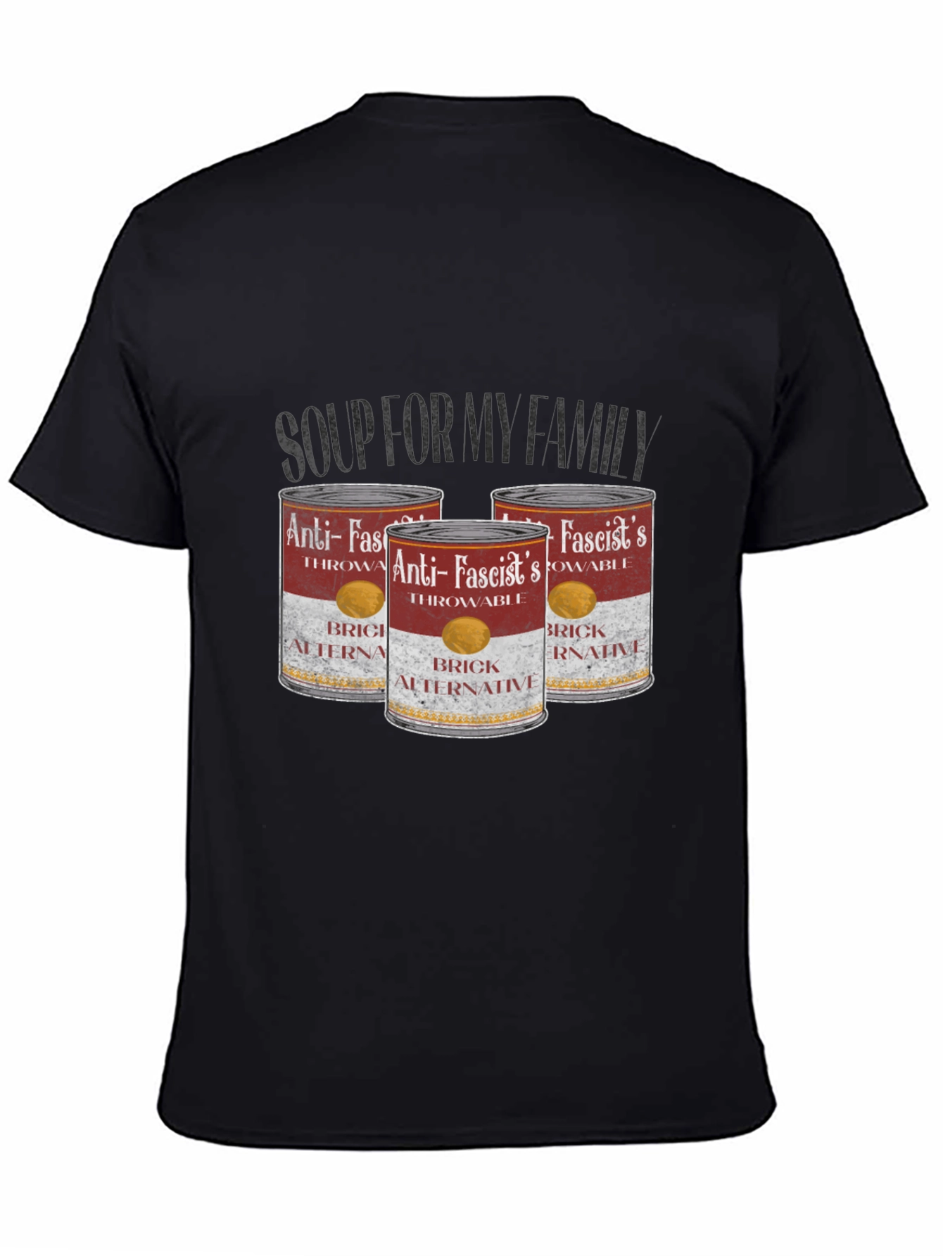 Anti-Fascist Throwable Brick Alternative T-Shirt