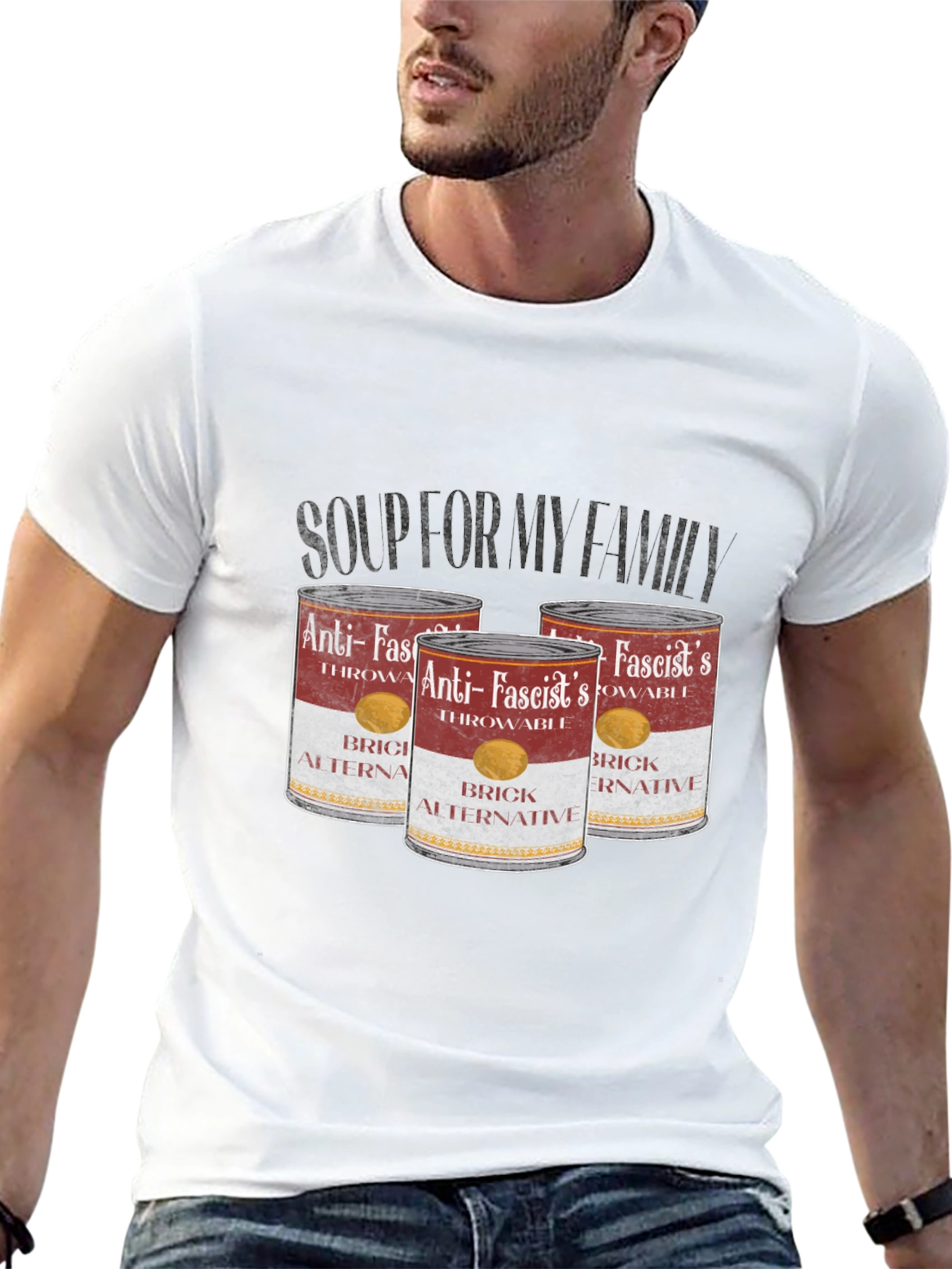 Anti-Fascist Throwable Brick Alternative T-Shirt