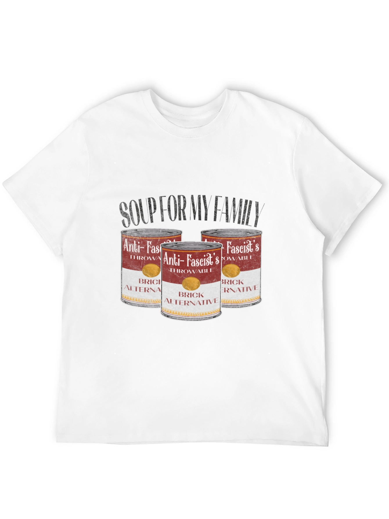 Anti-Fascist Throwable Brick Alternative T-Shirt