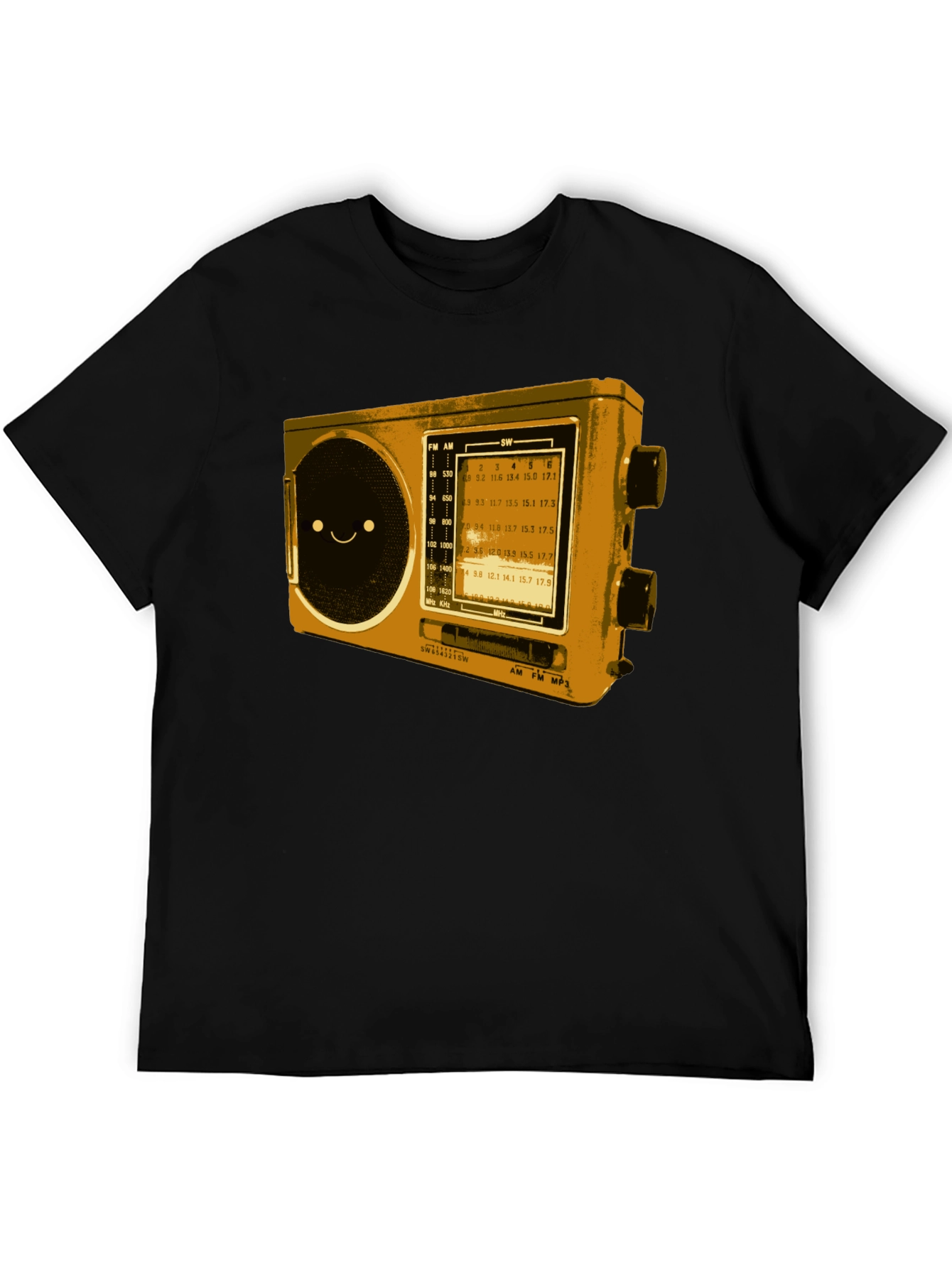 Retro Radio Graphic T-Shirt - Cool Novelty Tee