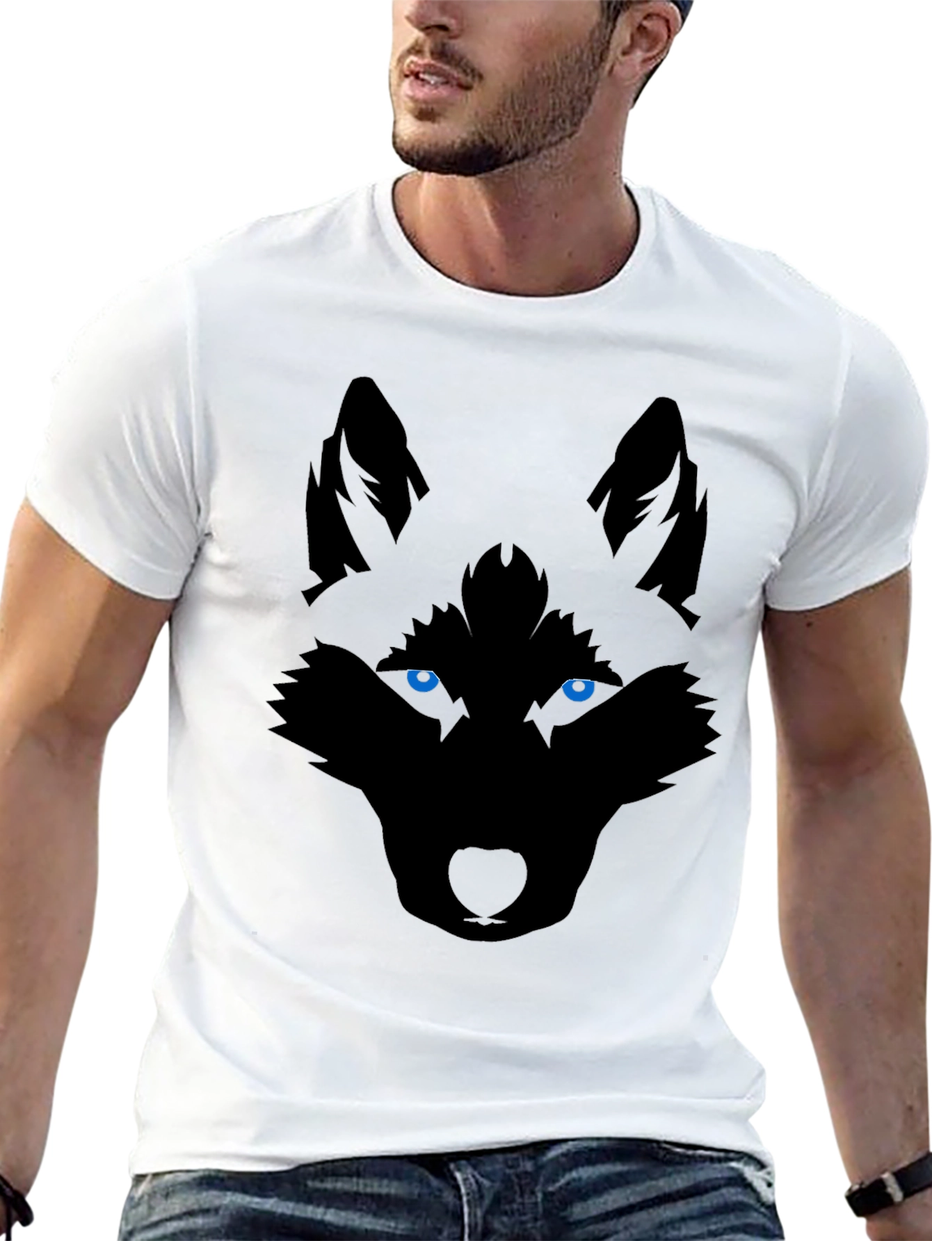 Wolf Graphic T-Shirt - Bold Animal Print