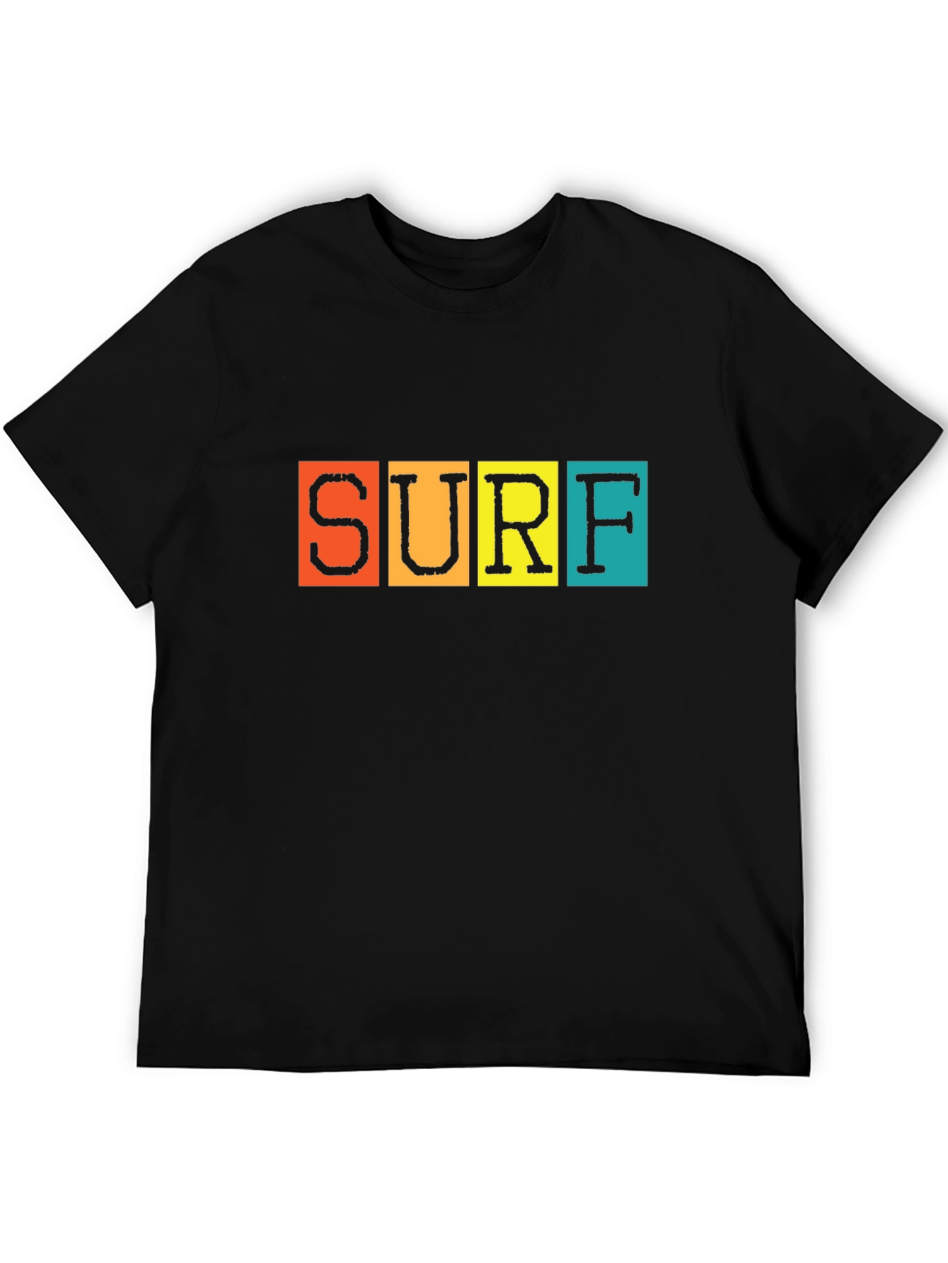 Surf Graphic T-Shirt - Black