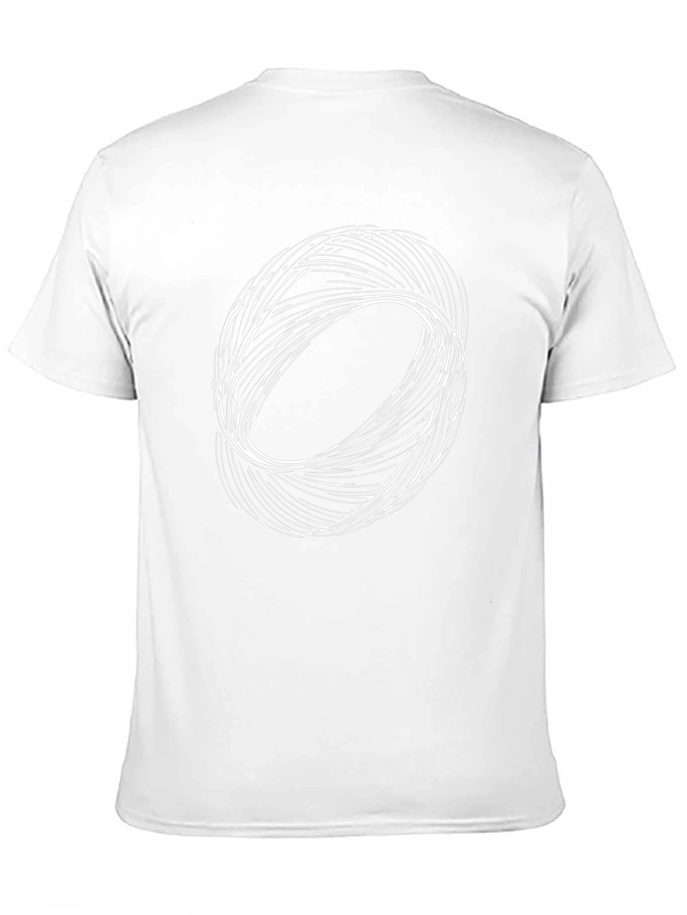 Abstract Swirl Graphic Tee - Black