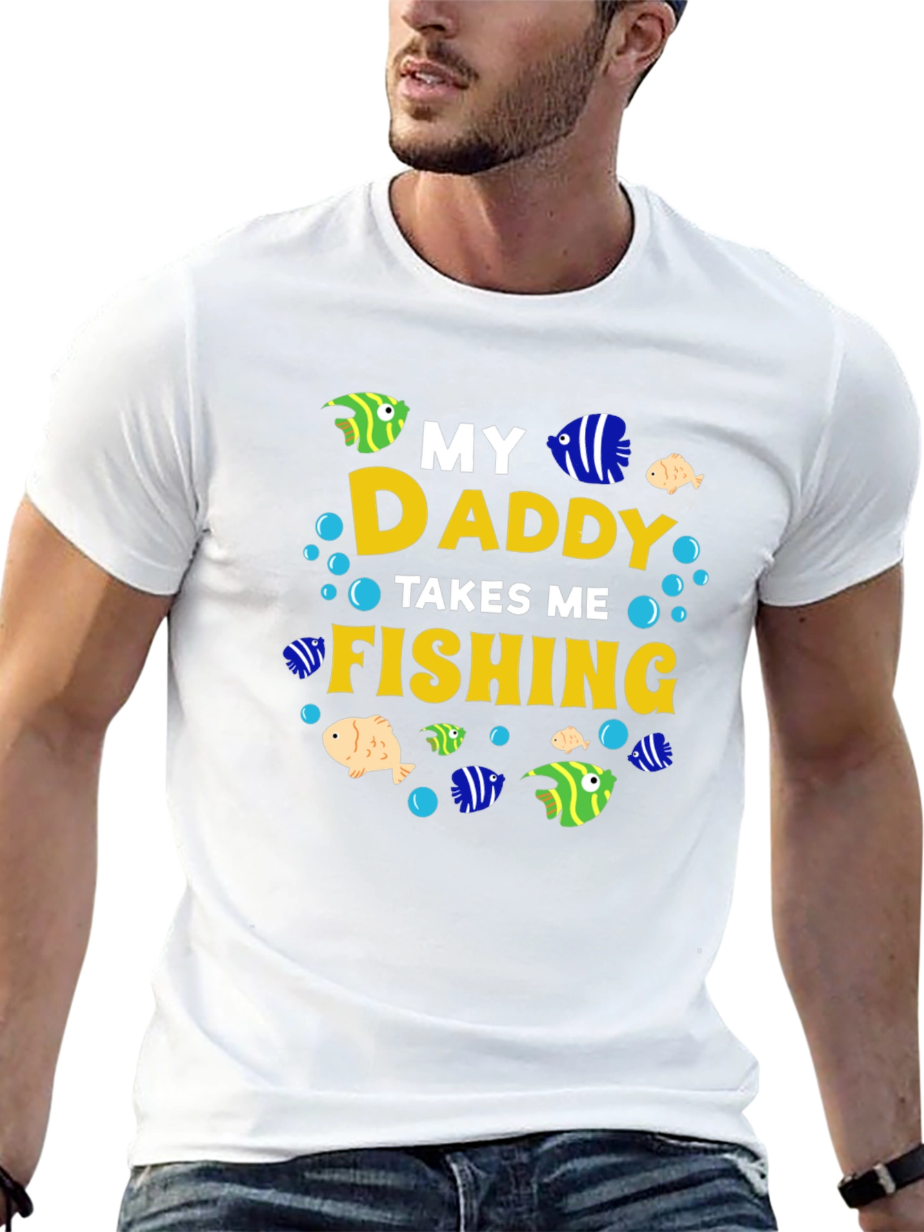 My Daddy Takes Me Fishing T-Shirt