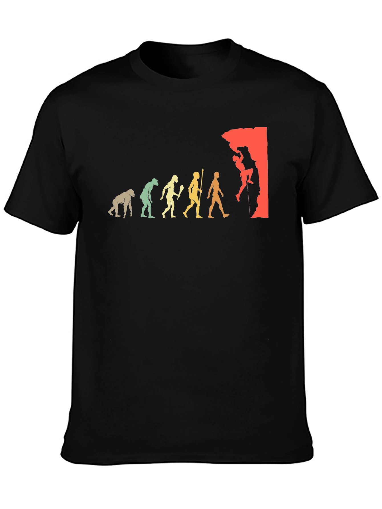 Climbing Evolution Graphic T-Shirt - Rock Climbing Tee