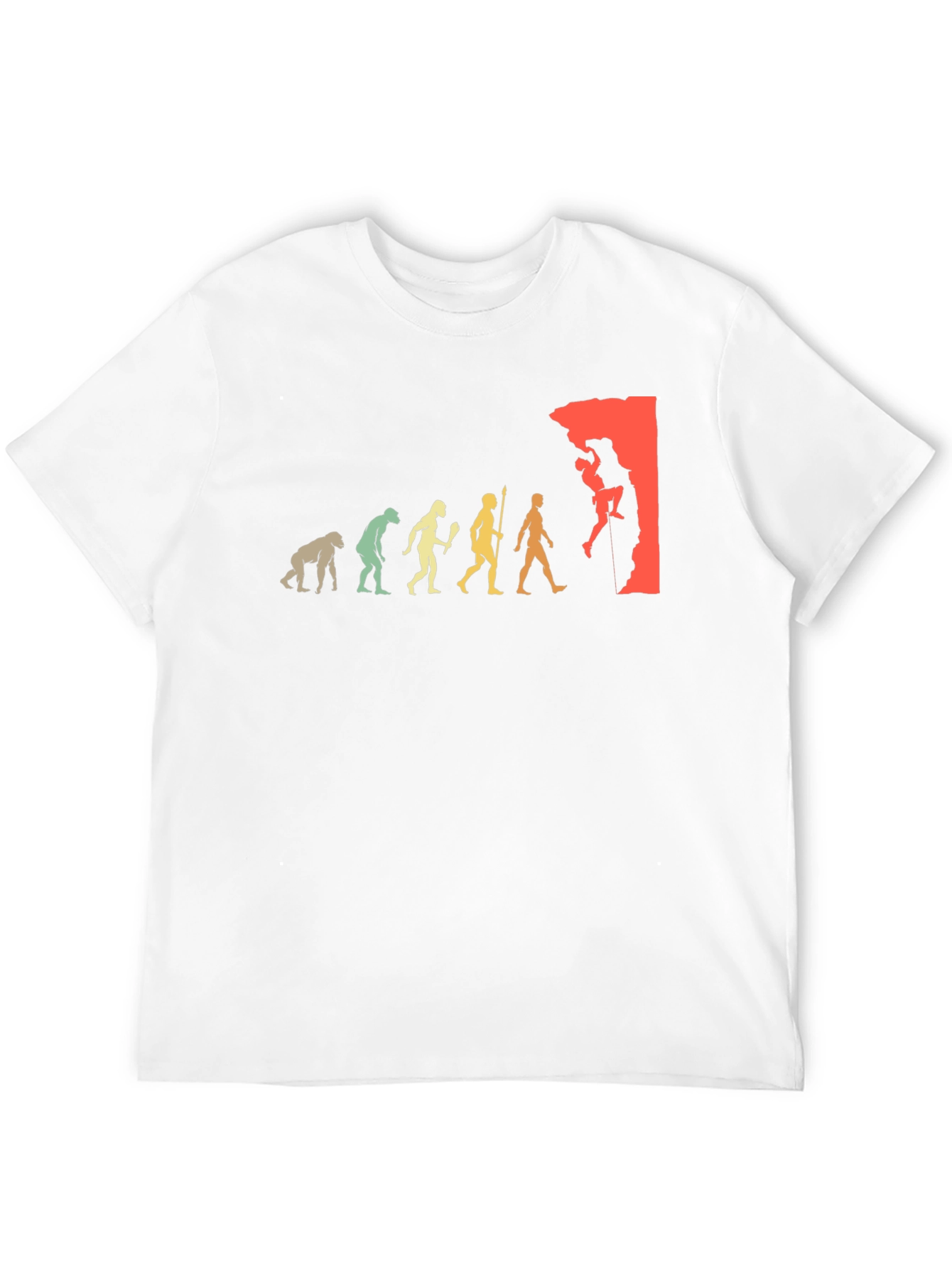Climbing Evolution Graphic T-Shirt - Rock Climbing Tee