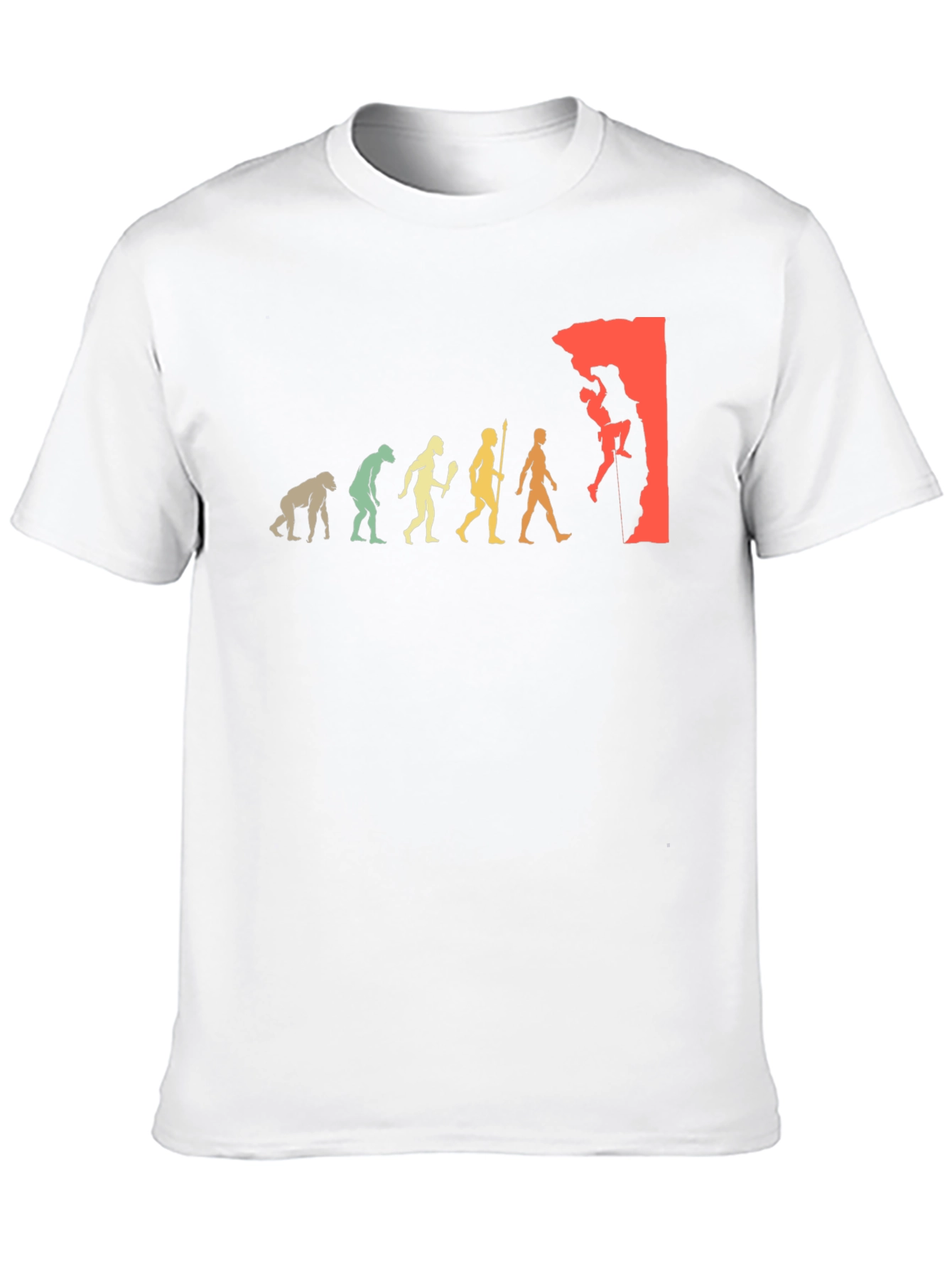 Climbing Evolution Graphic T-Shirt - Rock Climbing Tee
