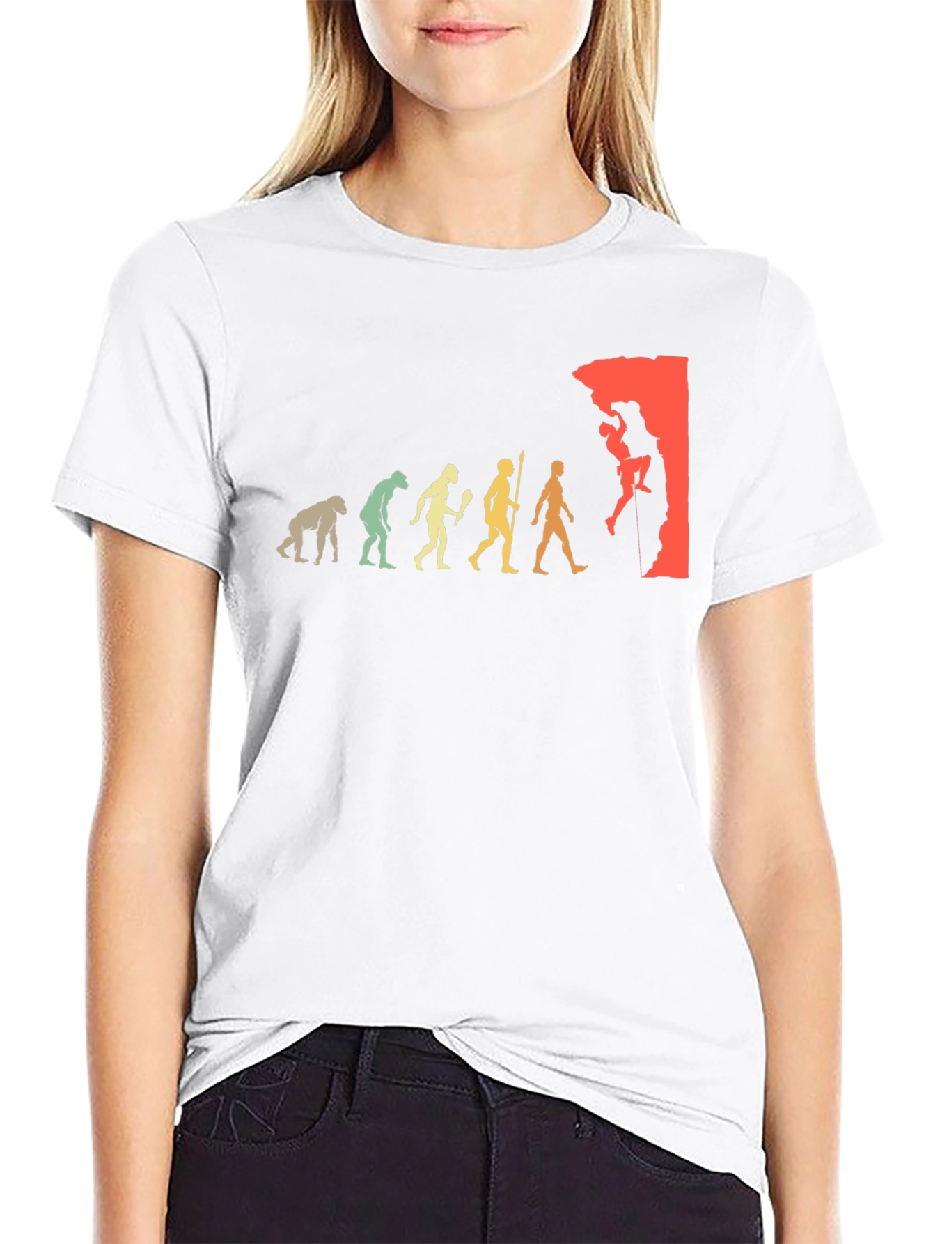 Climbing Evolution Graphic T-Shirt - Rock Climbing Tee