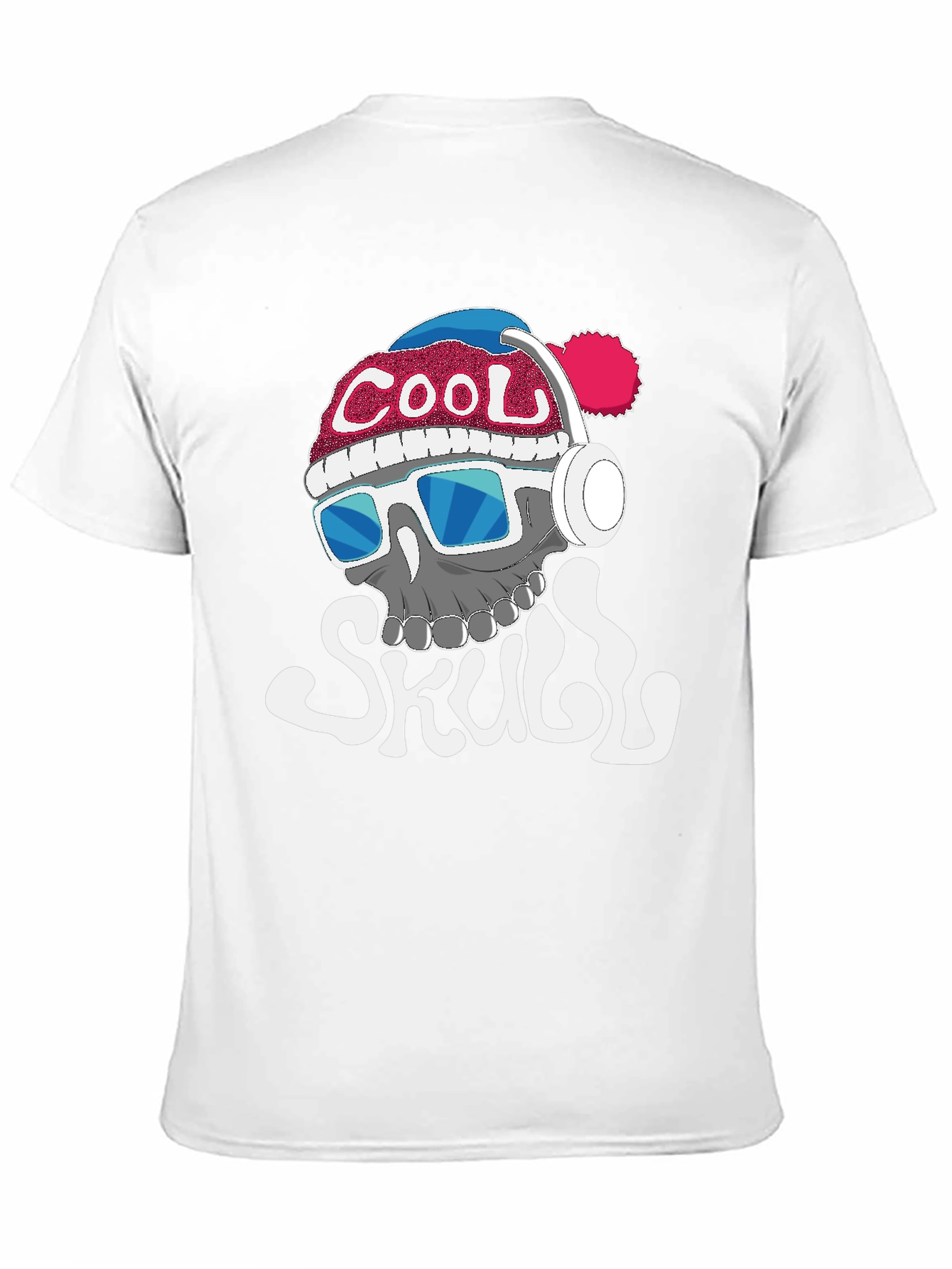 Cool Skull Graphic Tee - Black