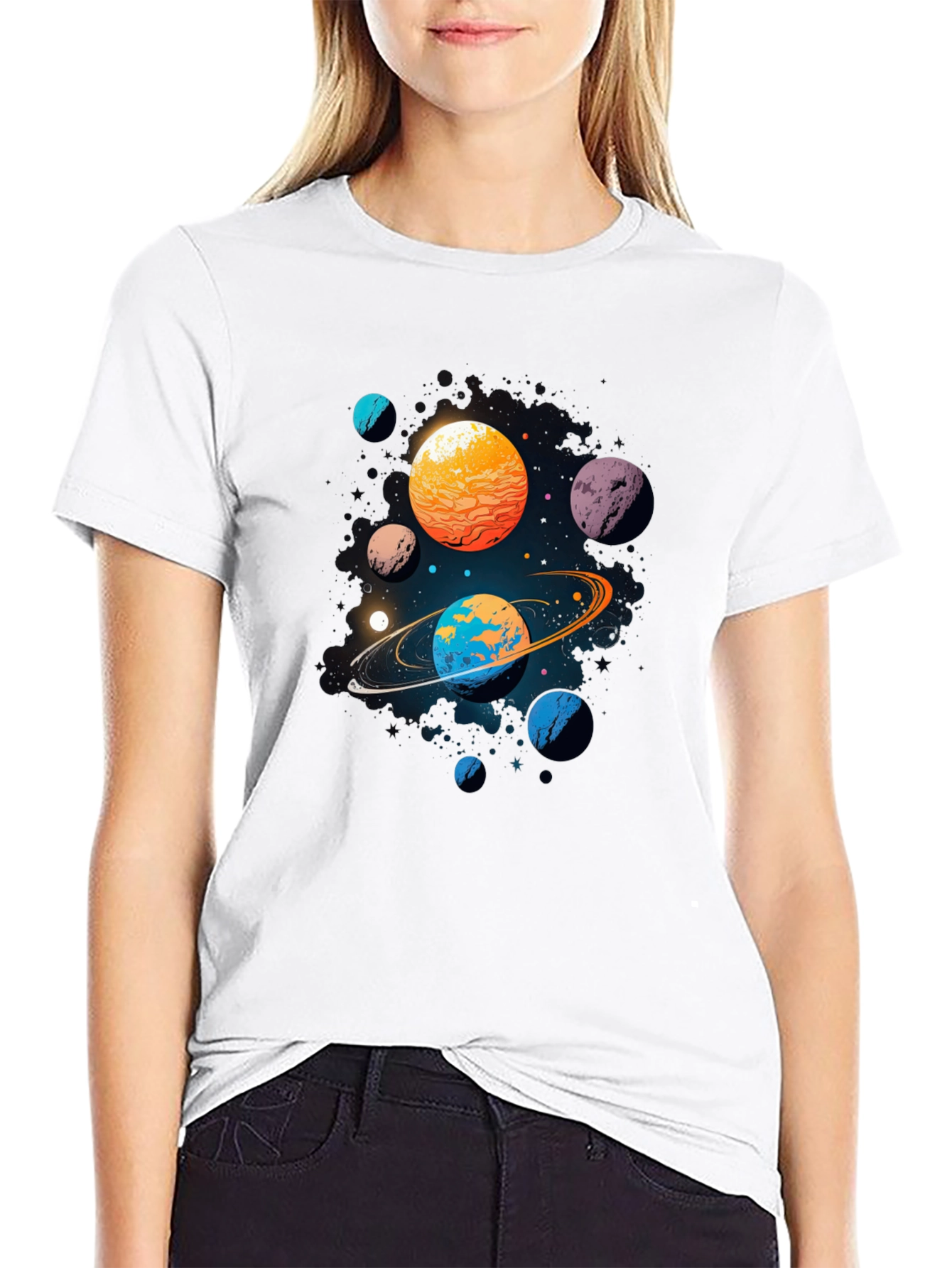 Galaxy Planets Graphic Tee