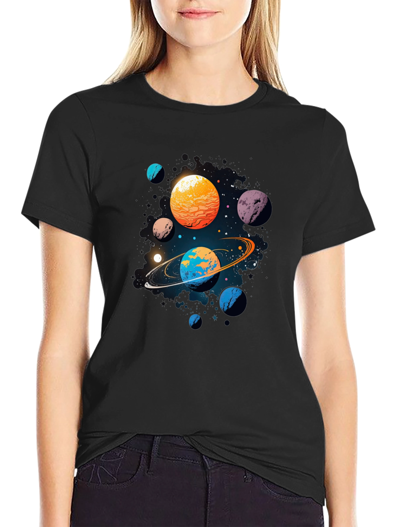 Galaxy Planets Graphic Tee