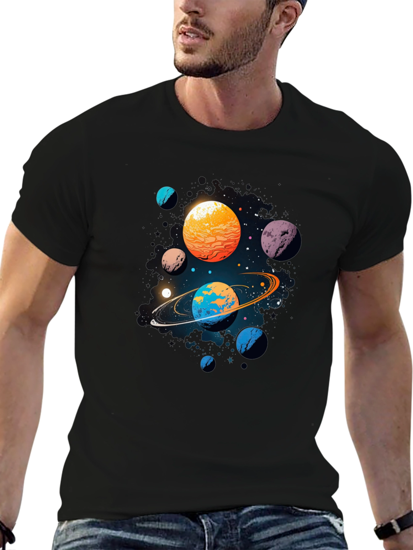 Galaxy Planets Graphic Tee