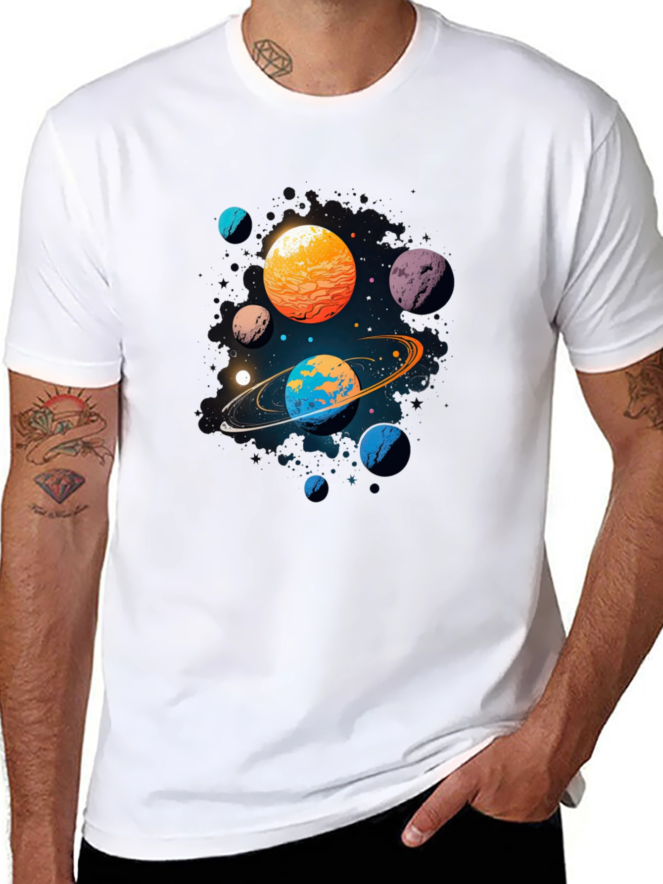 Galaxy Planets Graphic Tee