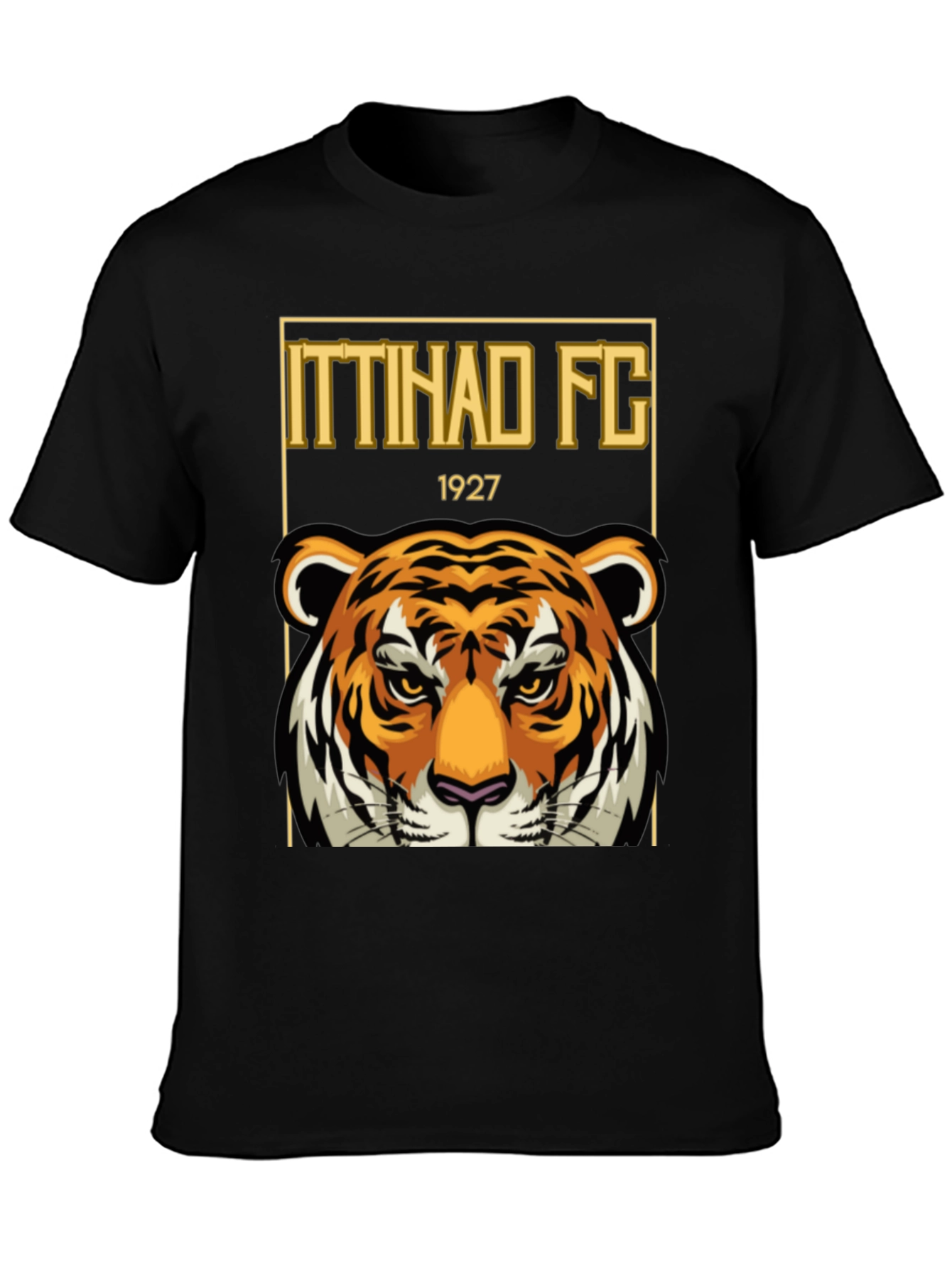 Ittihad FC Tiger Graphic T-Shirt - Black