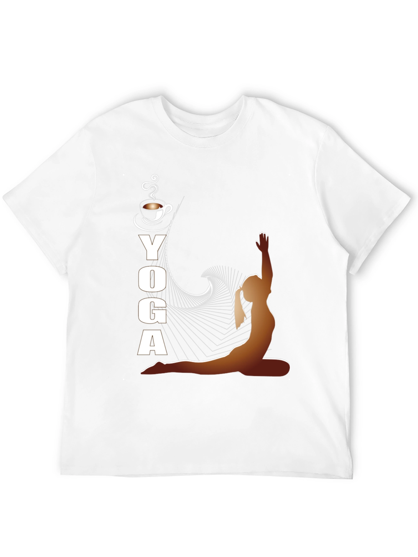 Yoga and Coffee Black T-Shirt
