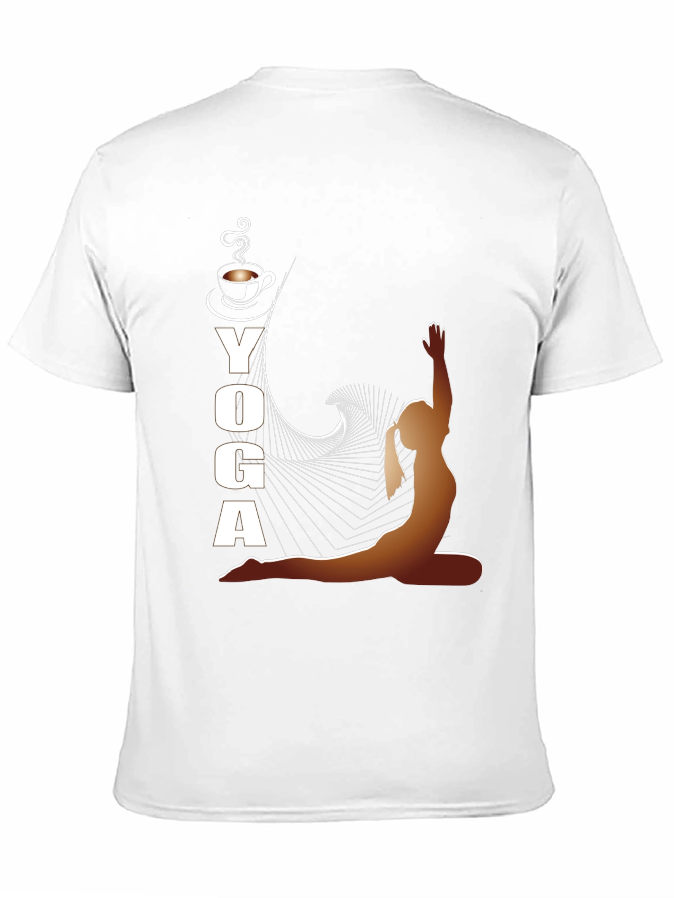 Yoga and Coffee Black T-Shirt