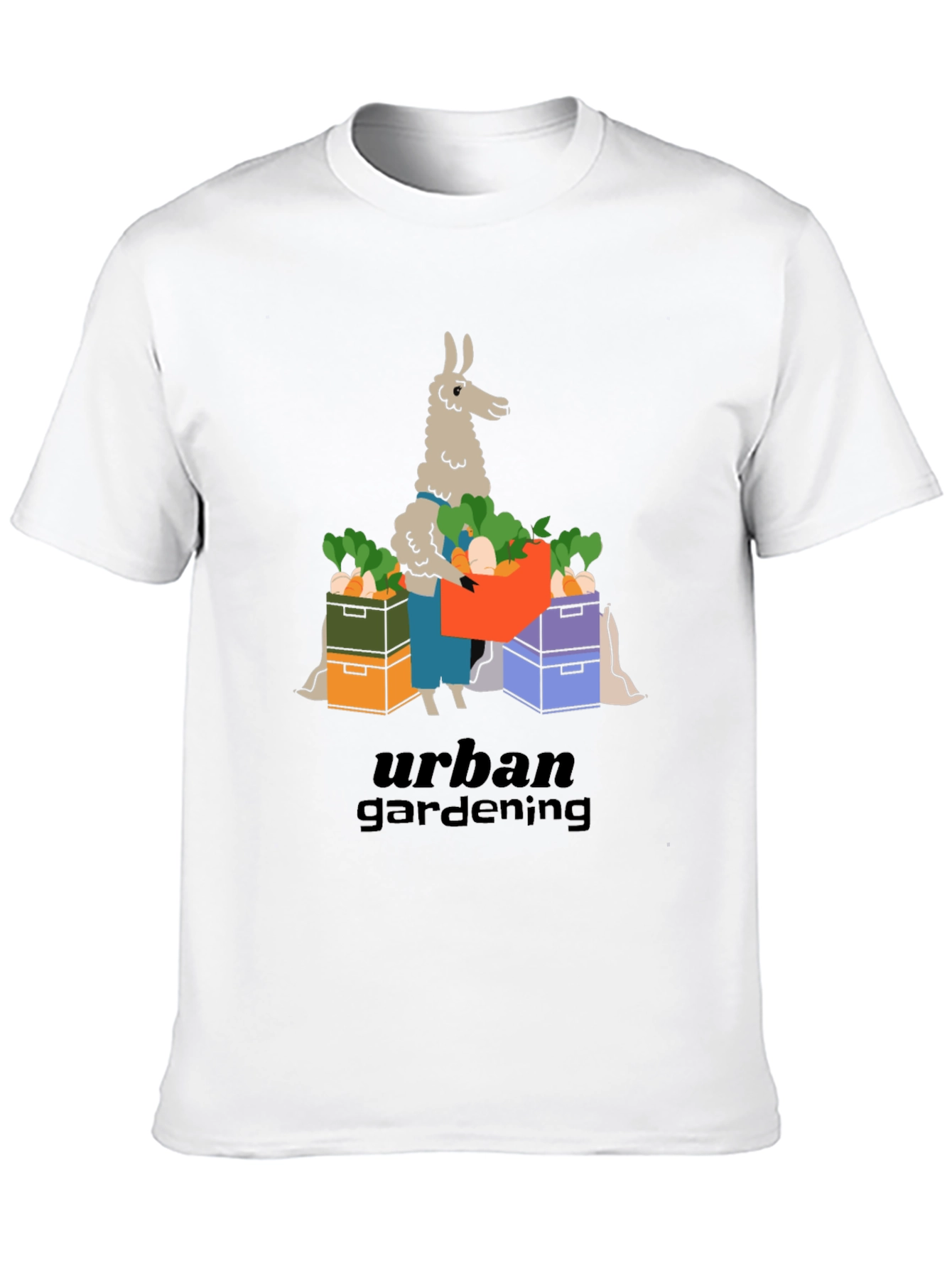 Urban Gardening Llama T-Shirt