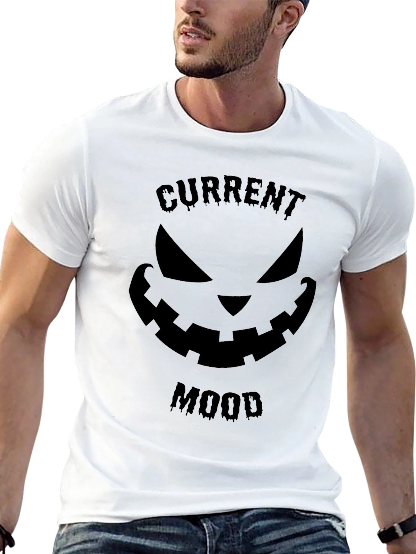 Current Mood Pumpkin Face Graphic Tee