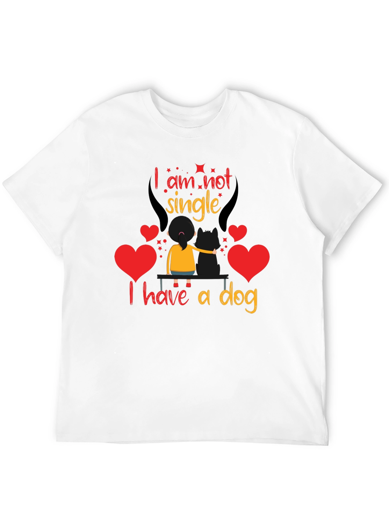 Im Not Single I Have A Dog Graphic Tee