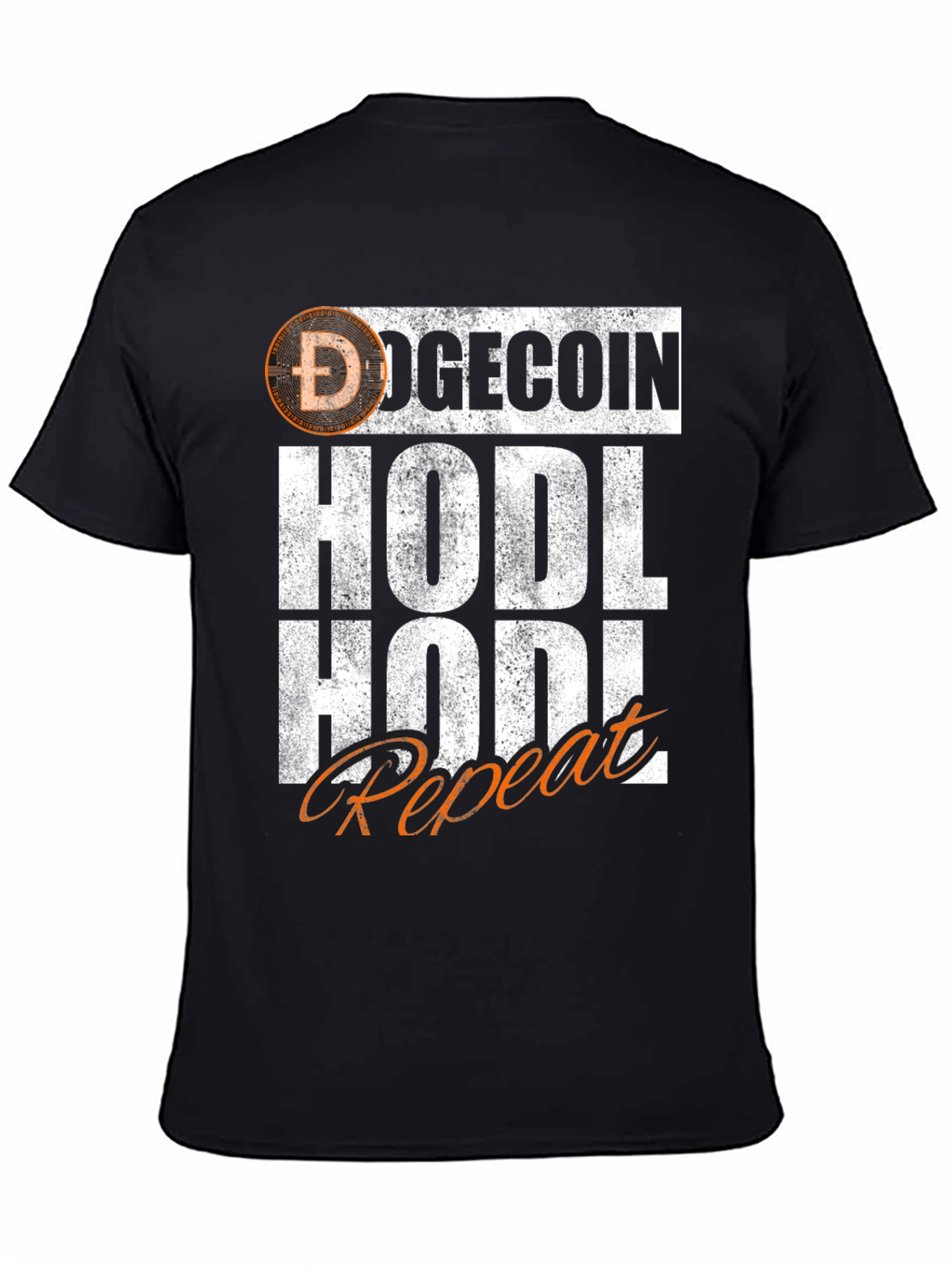 DogeCoin HODL Repeat Graphic T-Shirt
