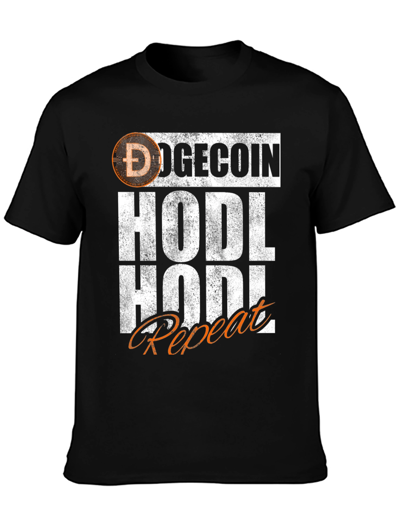 DogeCoin HODL Repeat Graphic T-Shirt