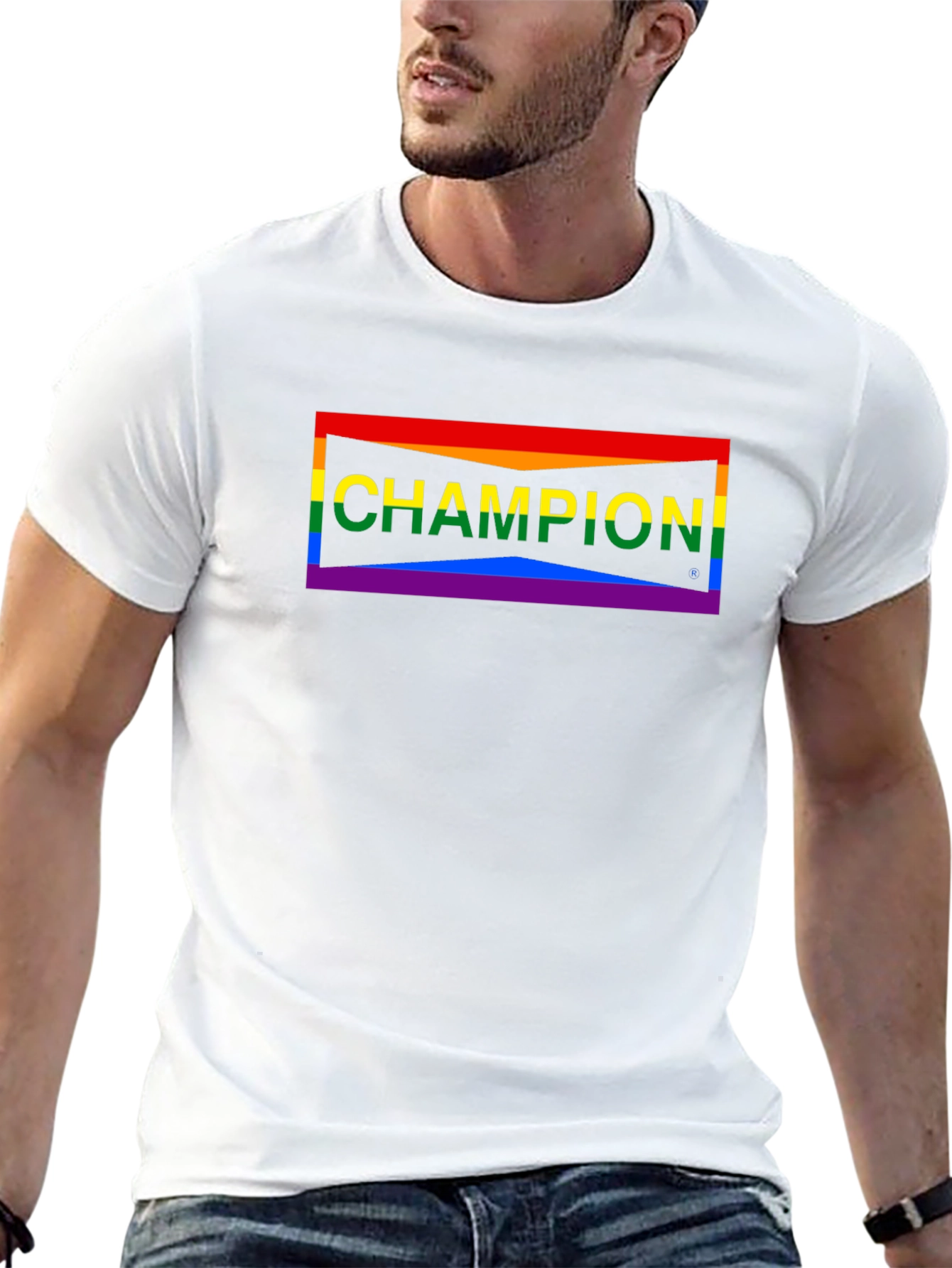 Champion Pride Black T-Shirt