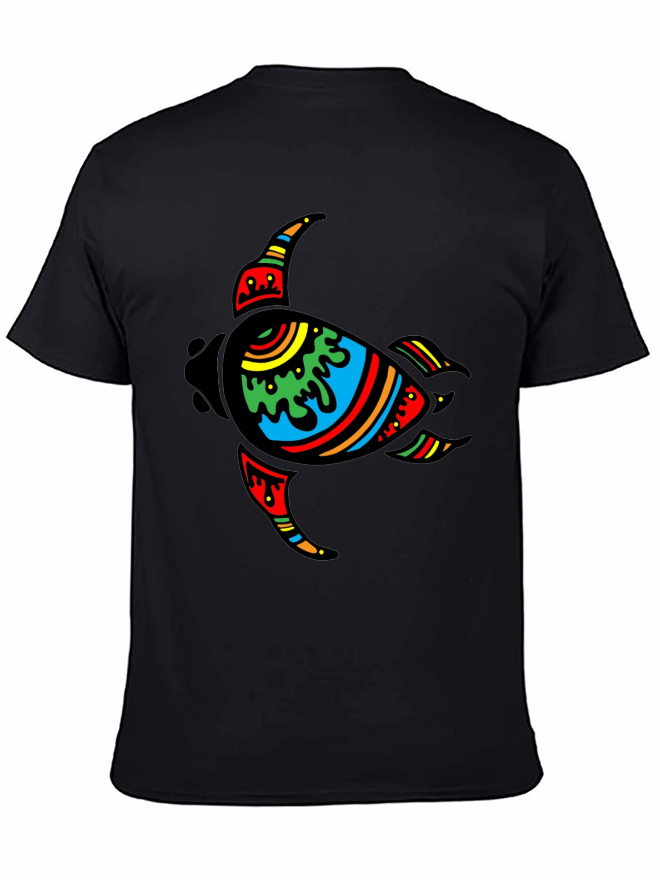 Turtle Graphic Black T-Shirt
