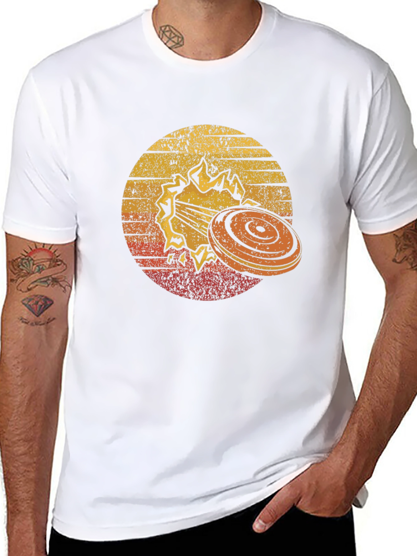 Clay Target Shooting Retro Style T-Shirt