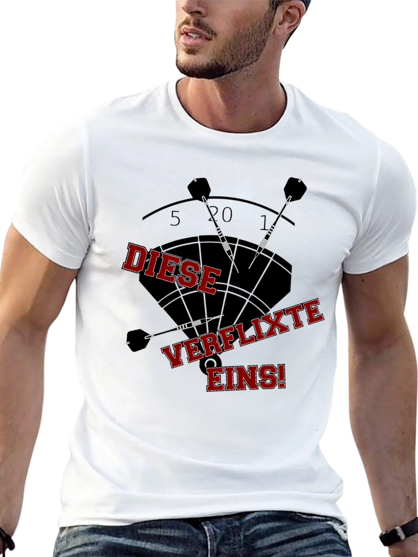 Dartboard T-Shirt - Diese Verflixte Eins!