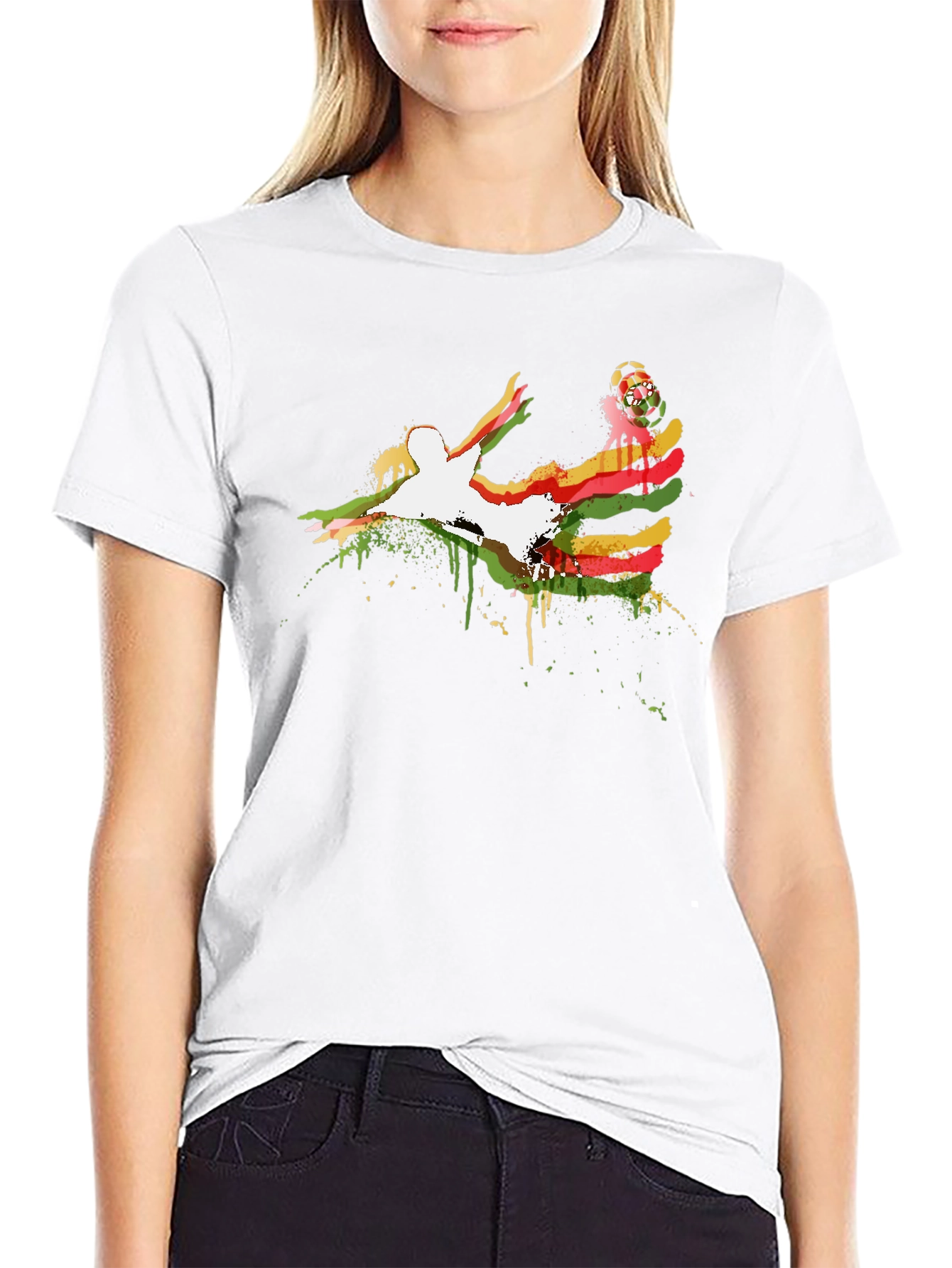 Soccer Kick Graphic T-Shirt - Unique Style