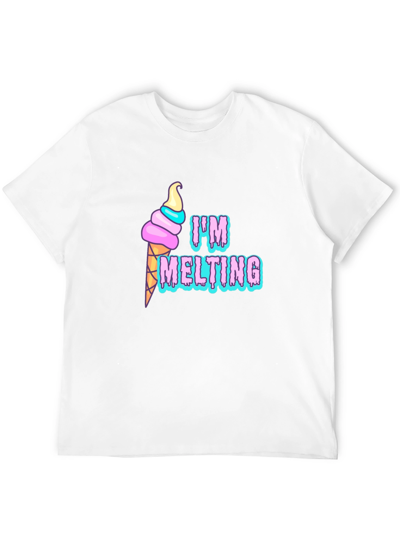 Im Melting Graphic T-Shirt - Black Tee