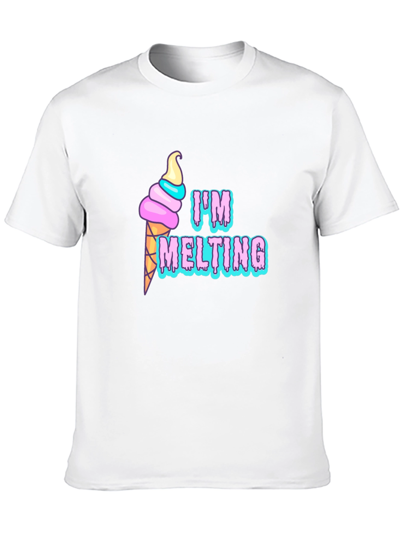 Im Melting Graphic T-Shirt - Black Tee