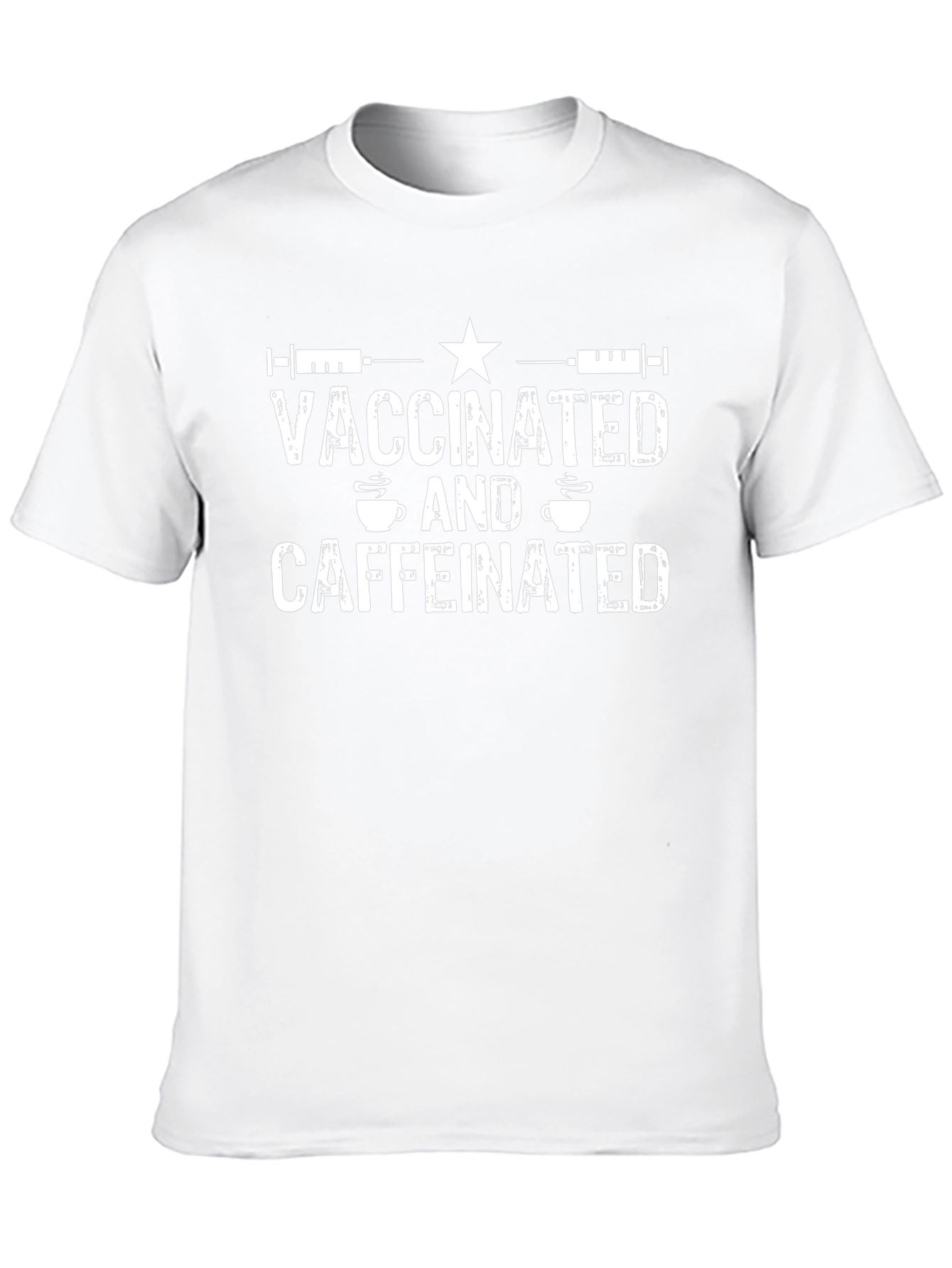 Vaccinated & Caffeinated Graphic T-Shirt