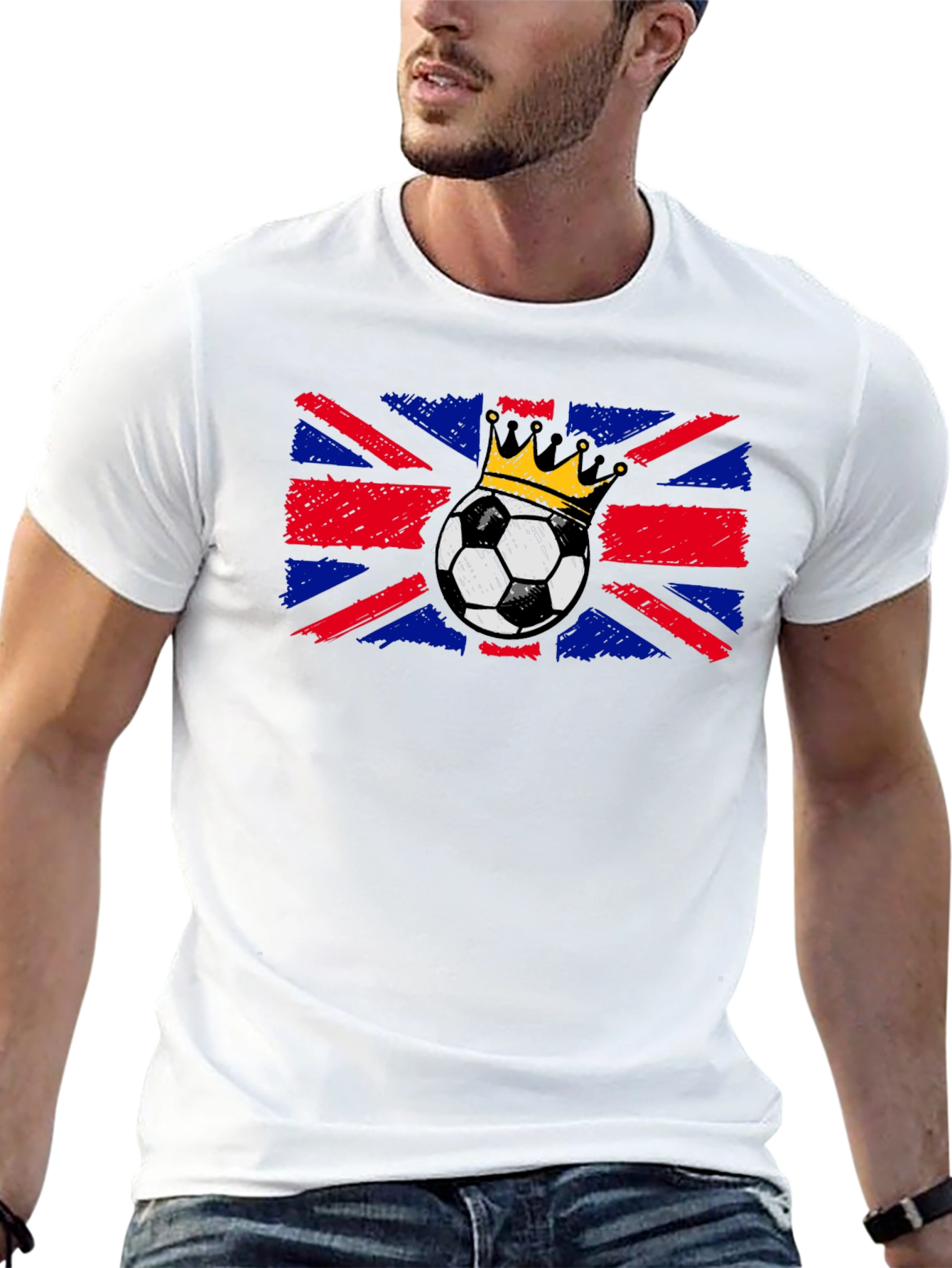 British Flag Soccer King T-Shirt