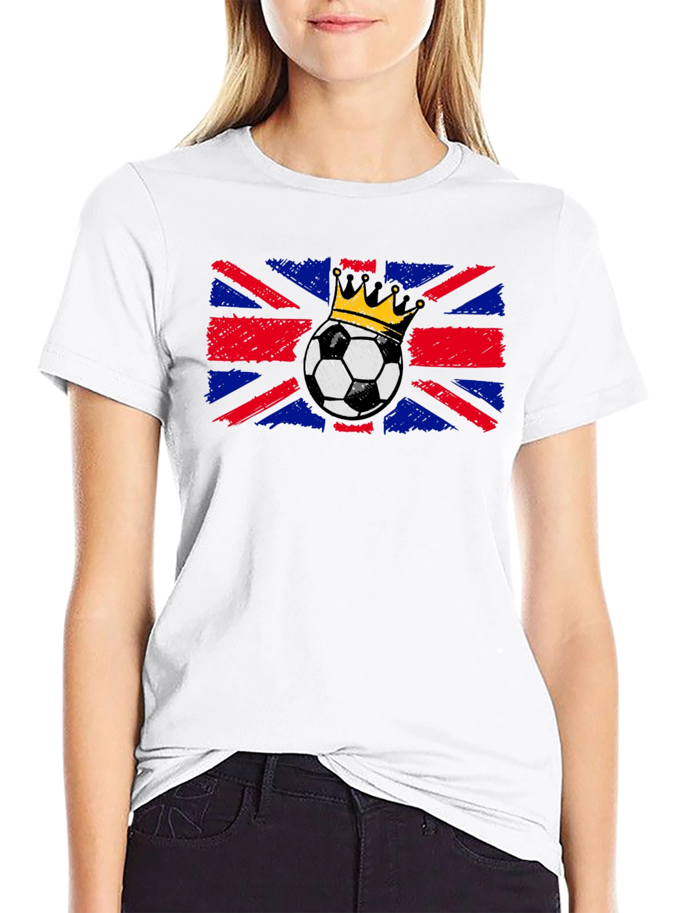British Flag Soccer King T-Shirt