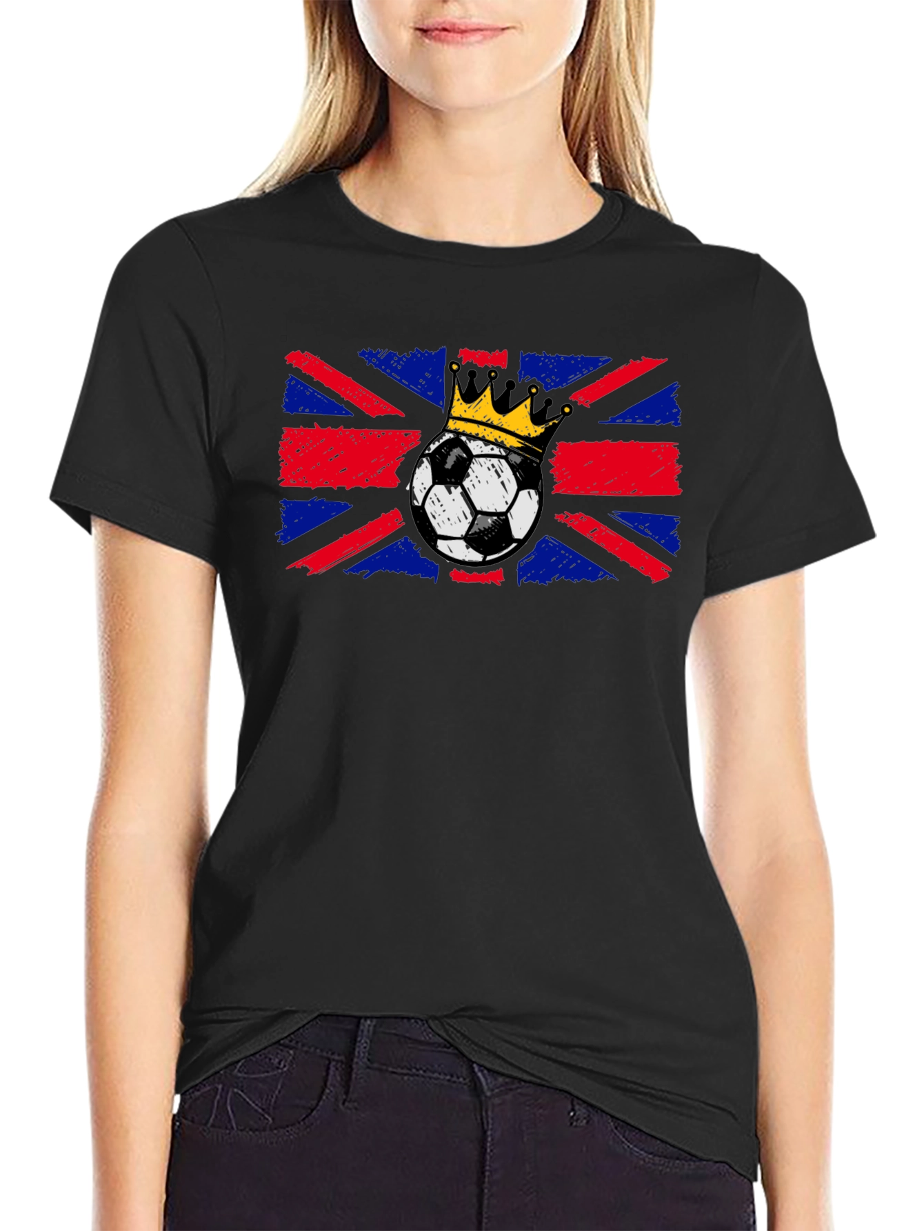 British Flag Soccer King T-Shirt