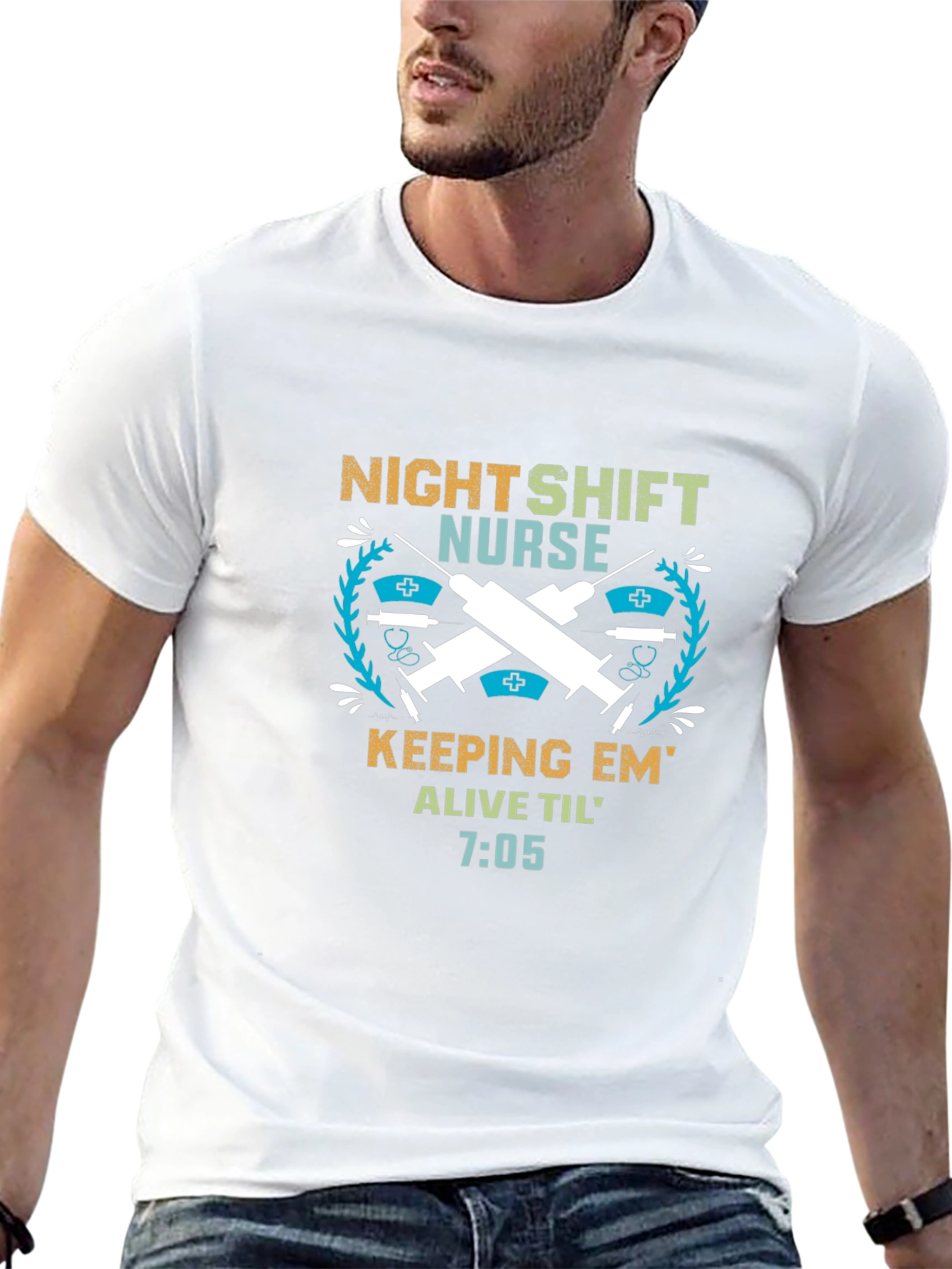Night Shift Nurse T-Shirt: Keeping Em Alive!