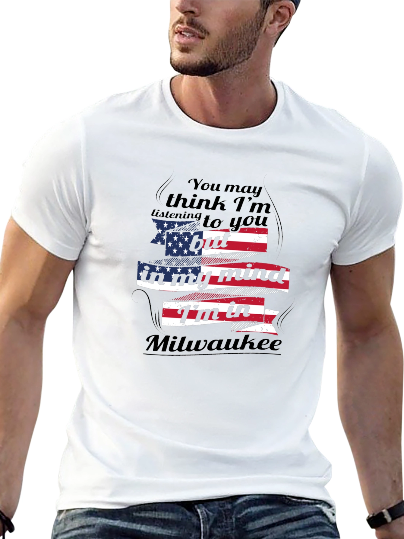 Milwaukee Mind T-Shirt - American Flag Design