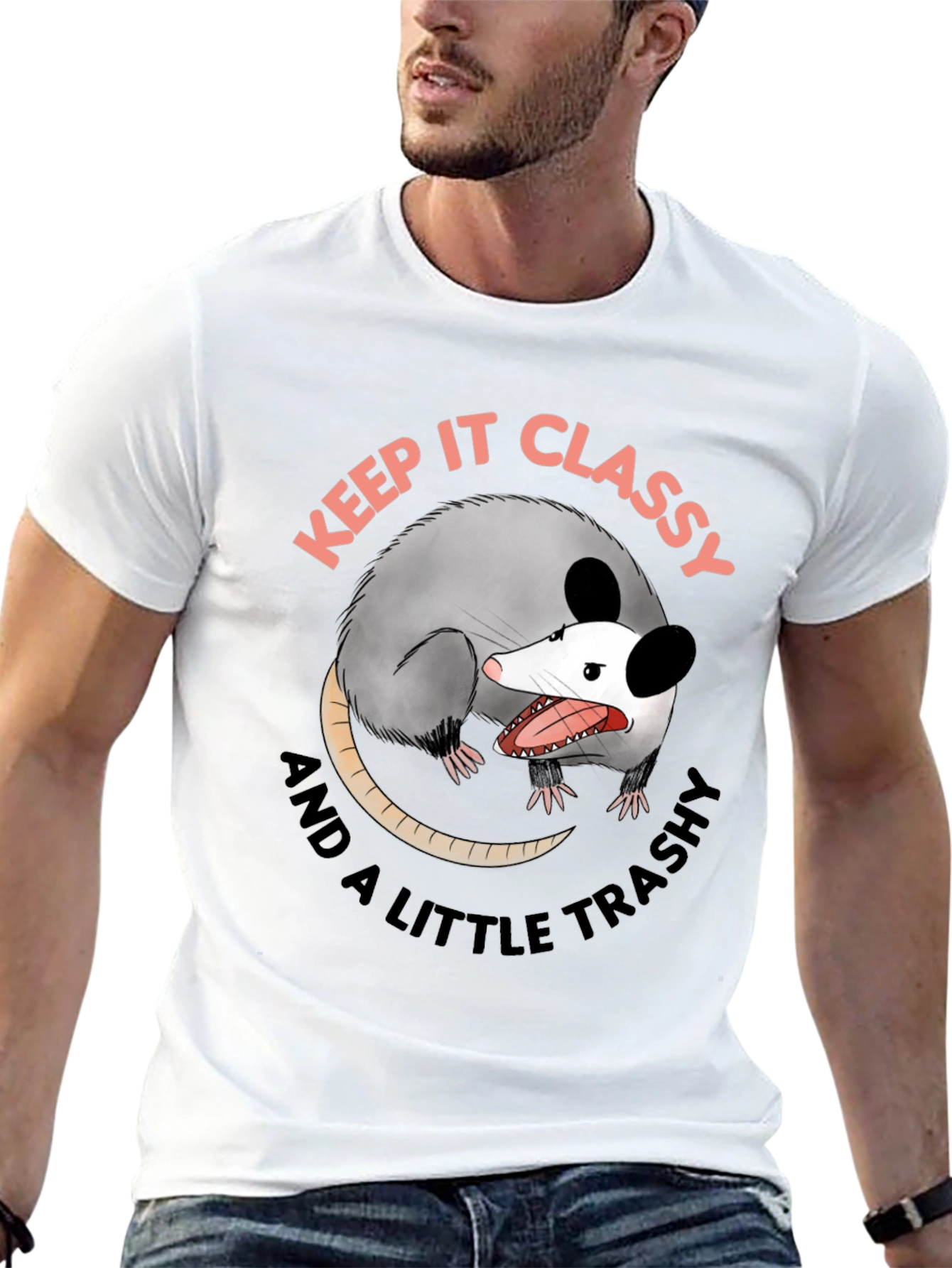 Keep It Classy Opossum Graphic Tee