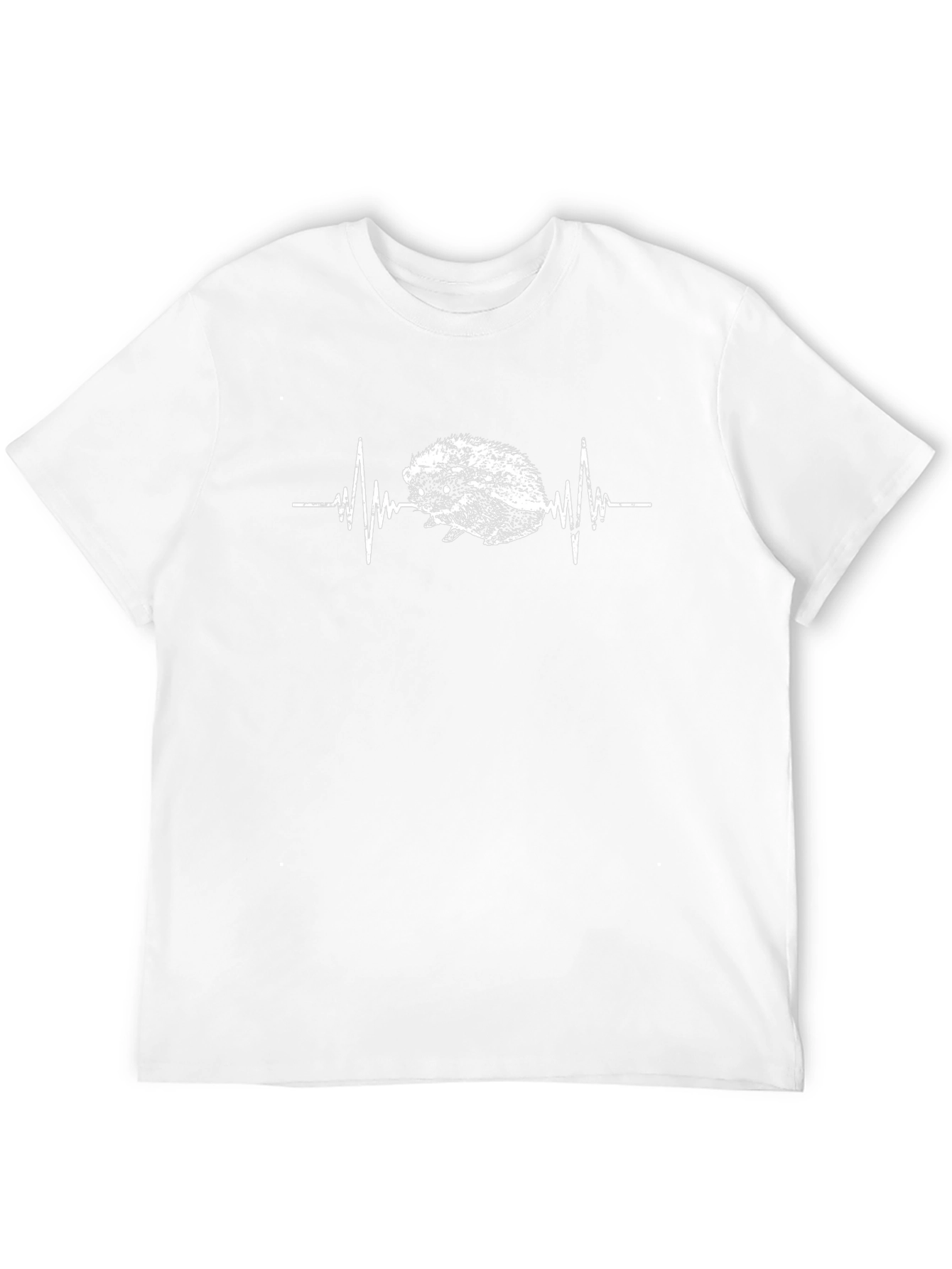 Hedgehog Heartbeat Black T-Shirt