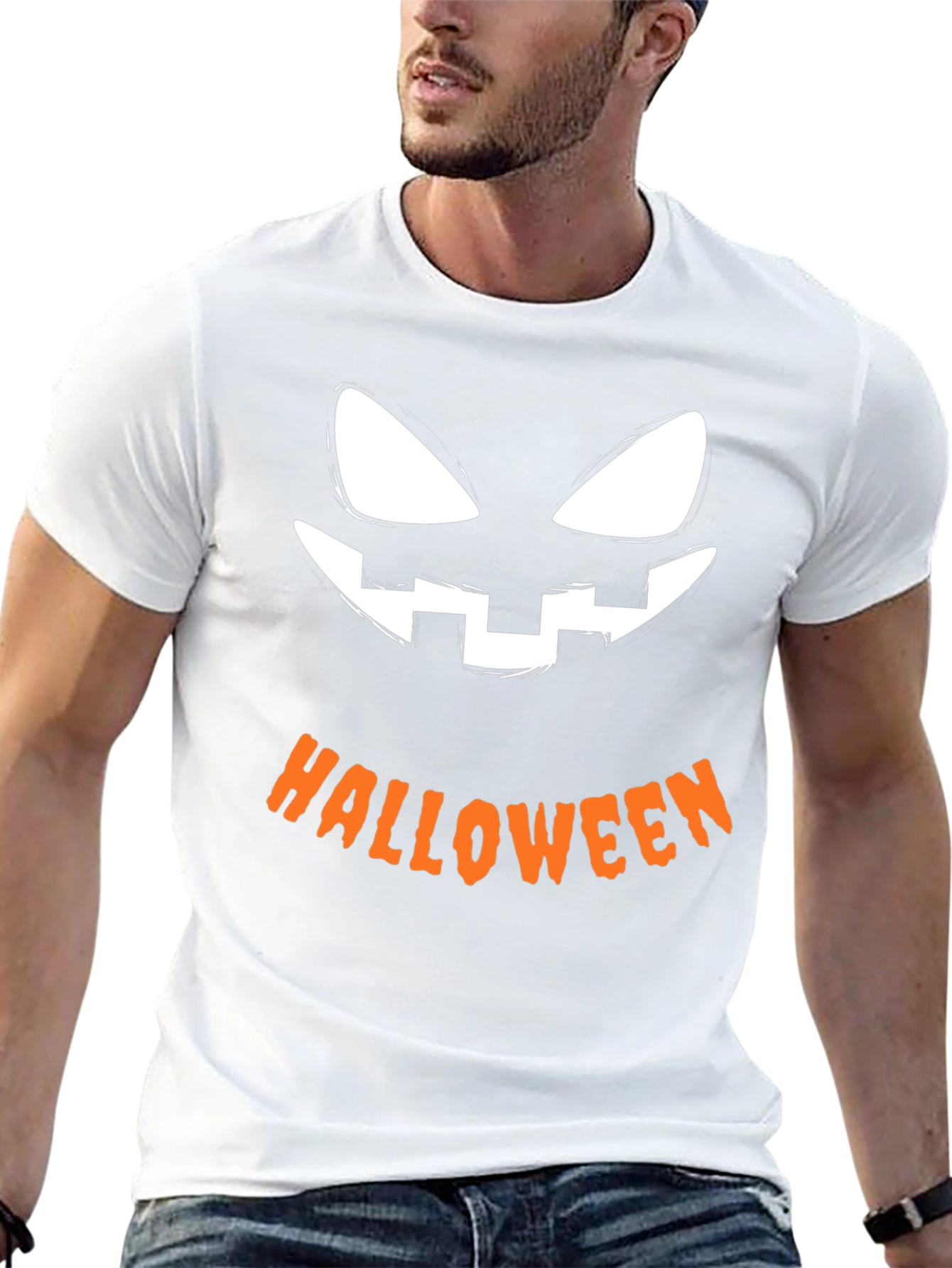 Halloween Pumpkin Face T-Shirt