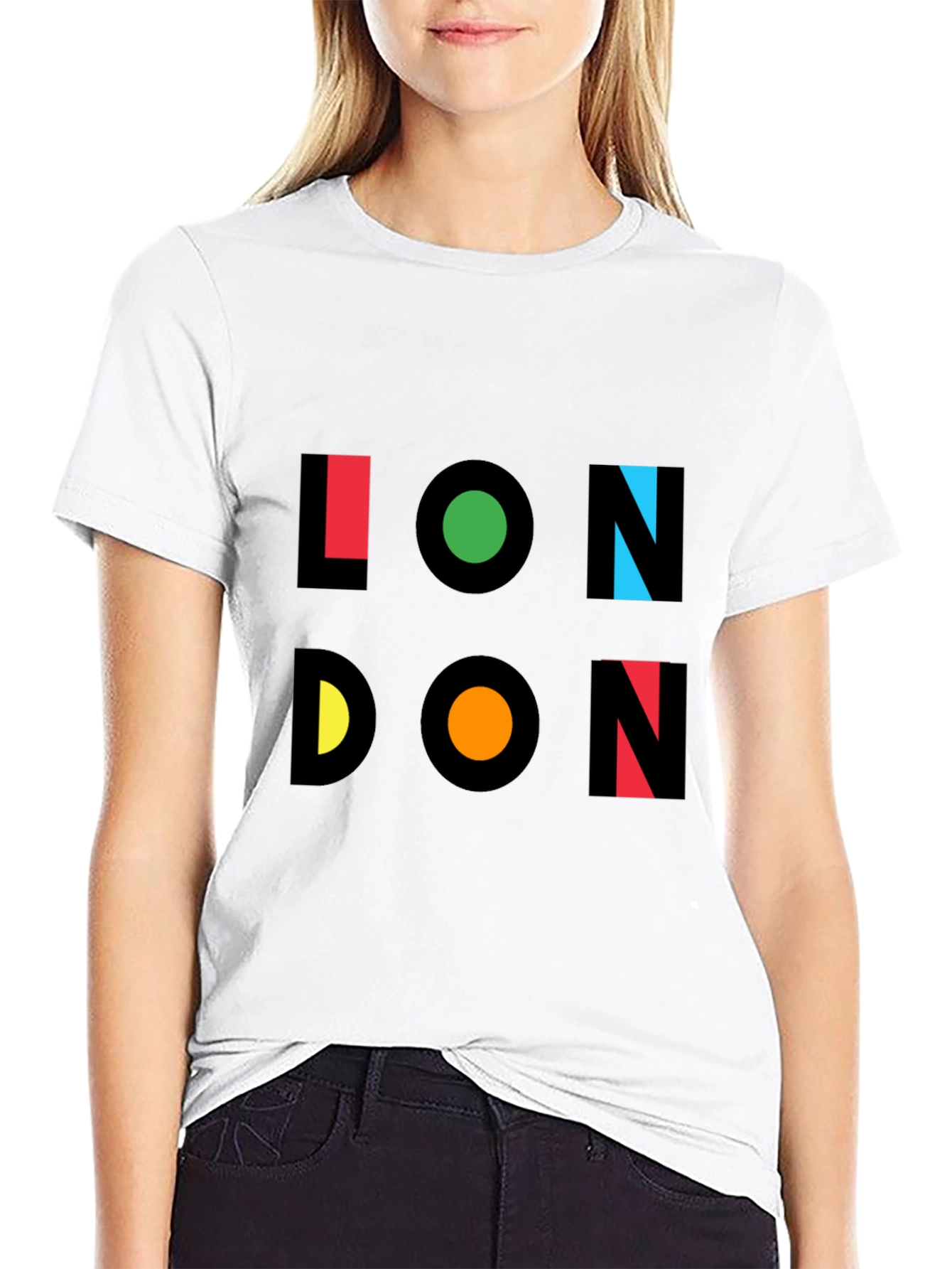 London Graphic Print Mens Black T-Shirt